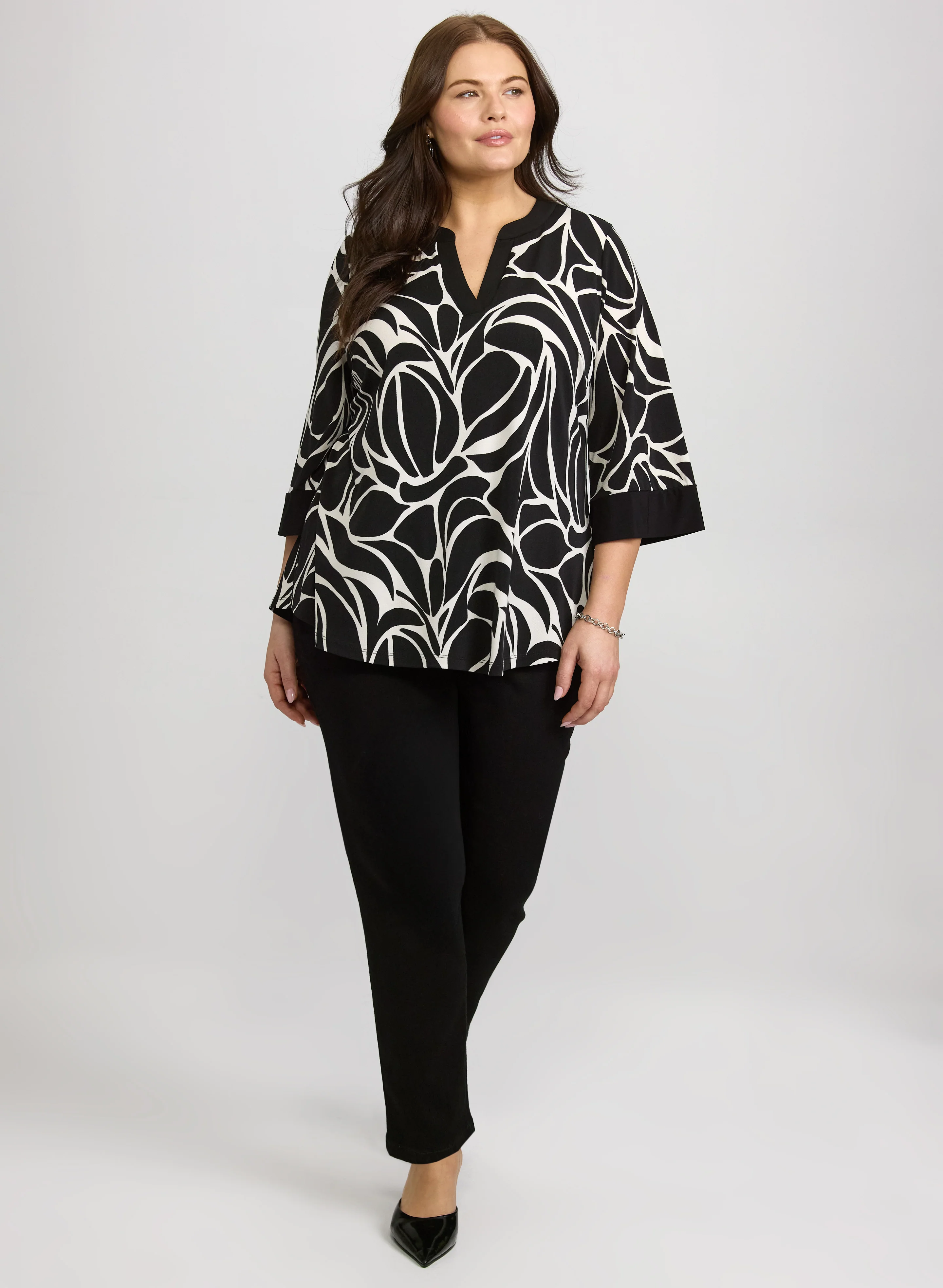 Printed Crepe Tunic - Image 3