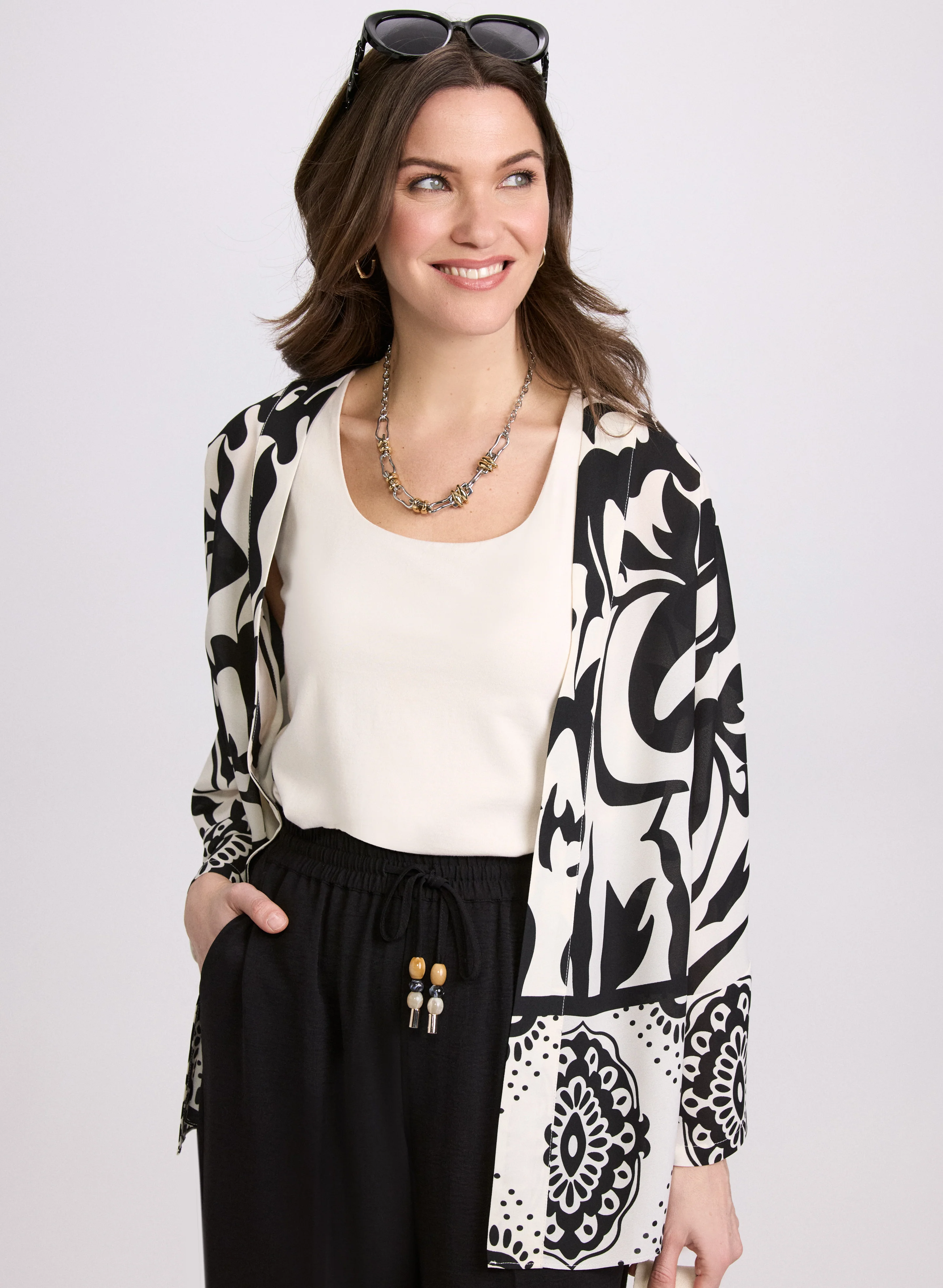 Printed Open Tunic