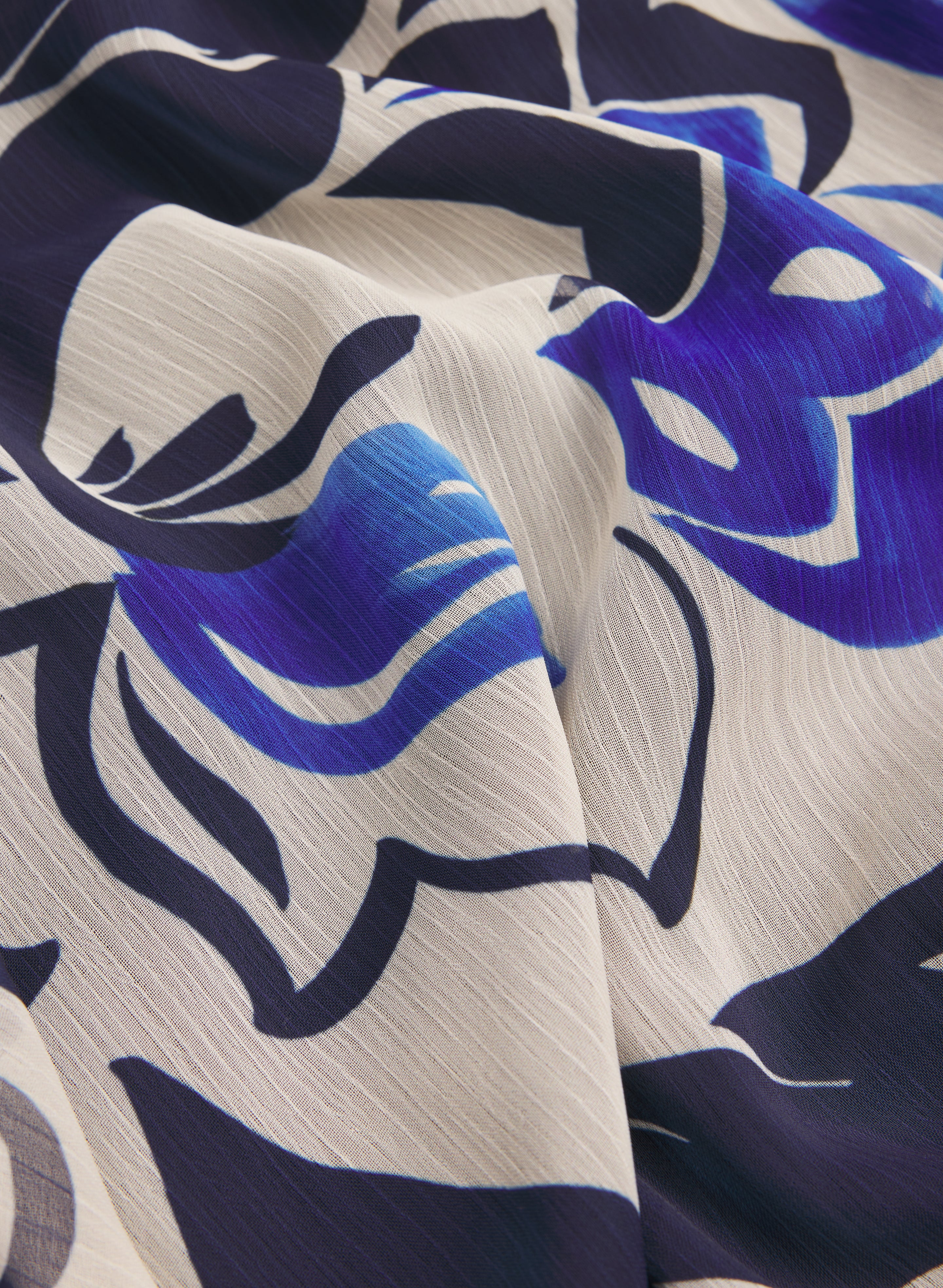 Printed Poncho-Style Blouse - Image 7