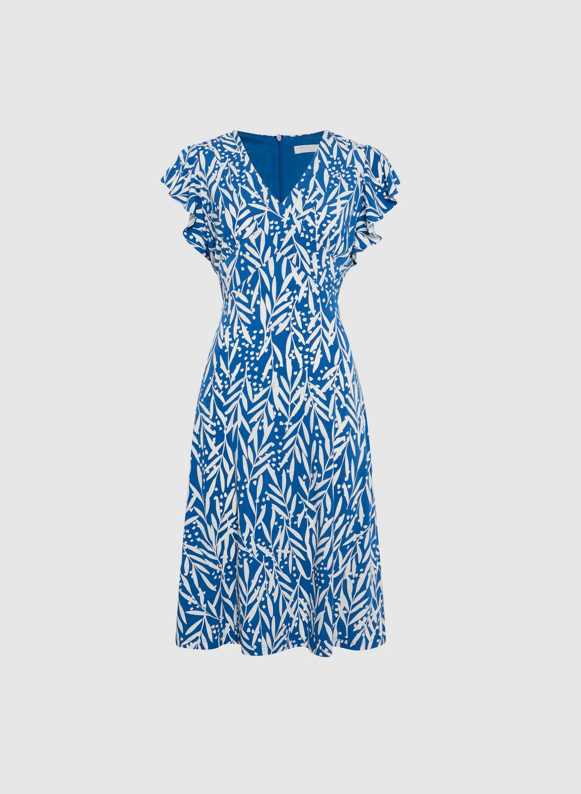 Printed V-Neck Jersey Dress - Image 6