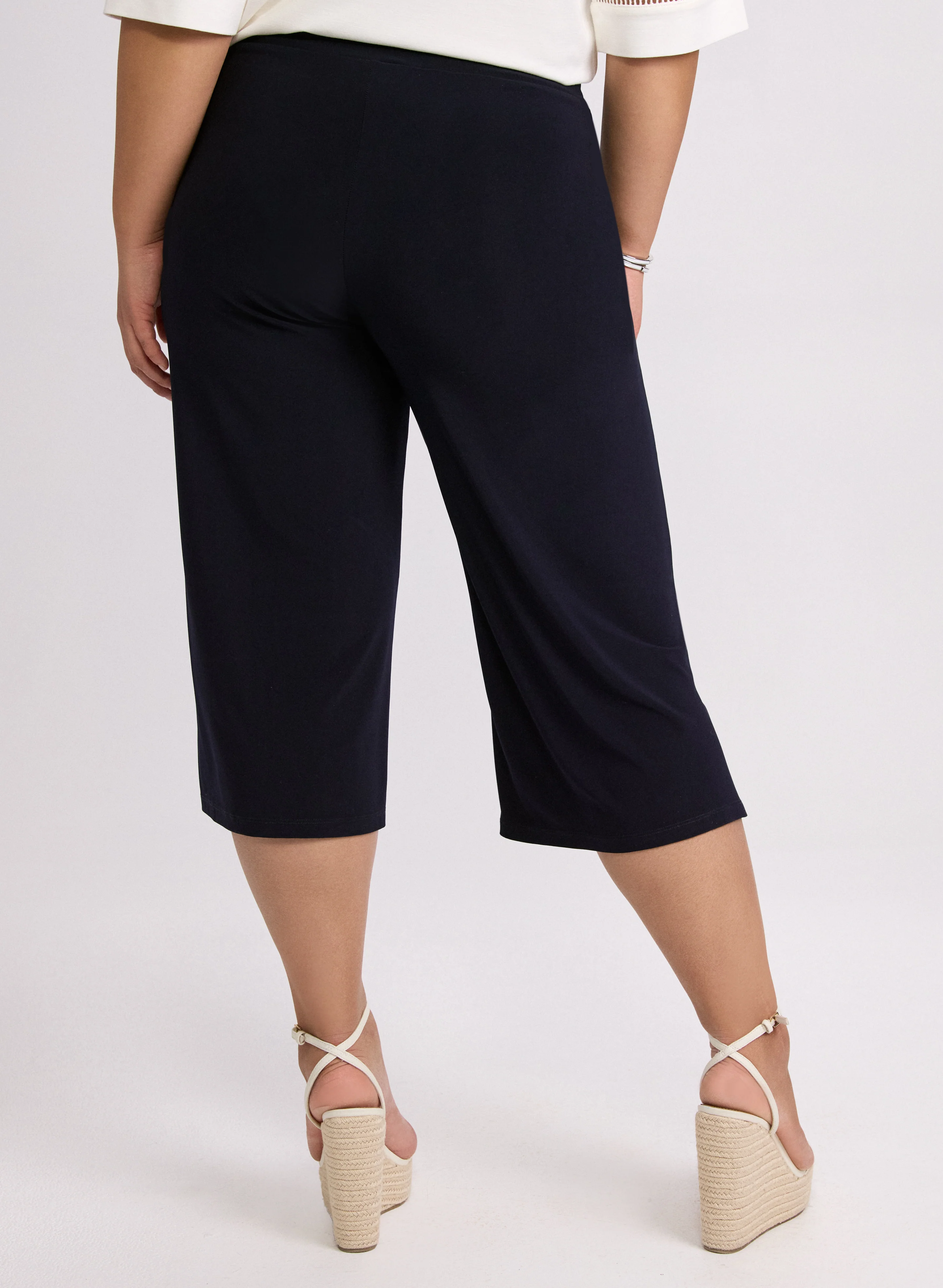Side Slit Pull-On Capris - Image 2
