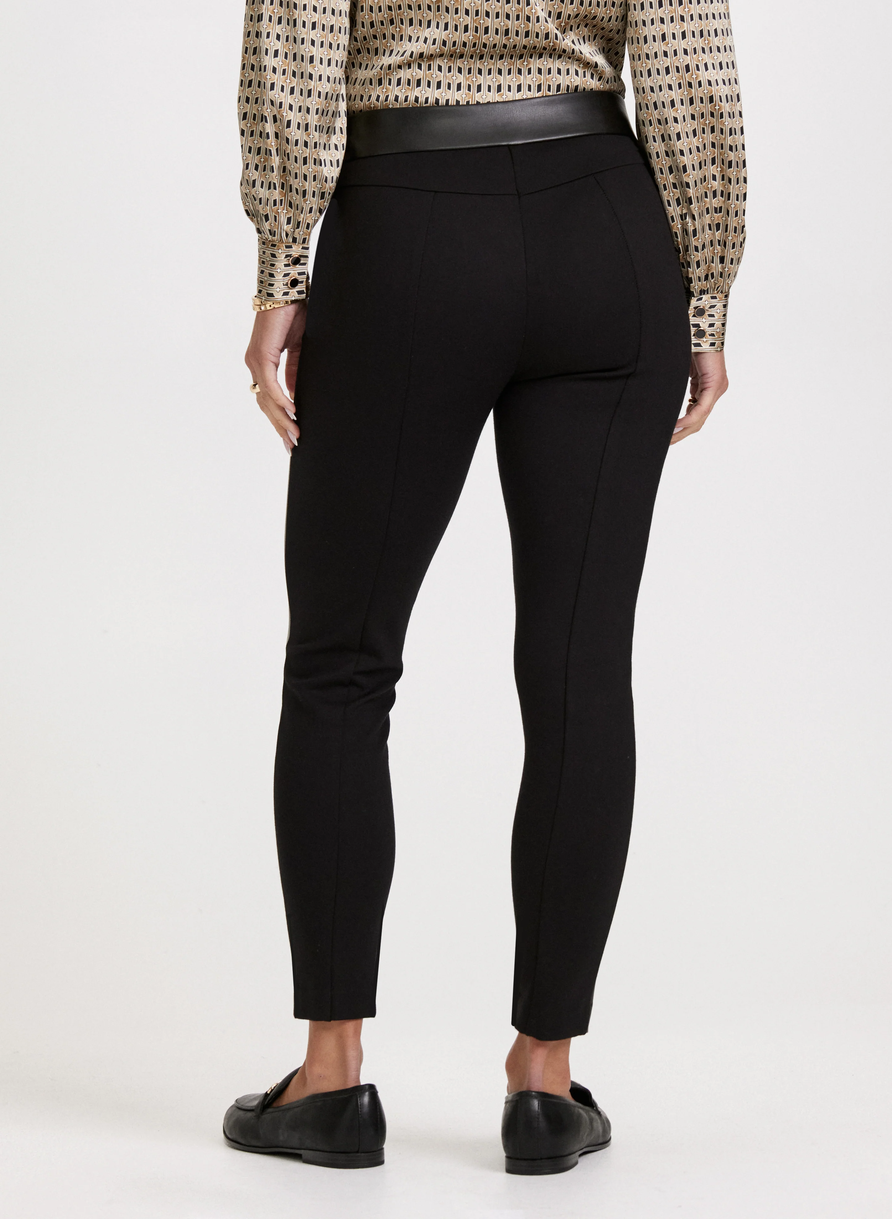 Chloe Vegan Leather Leggings - Image 2