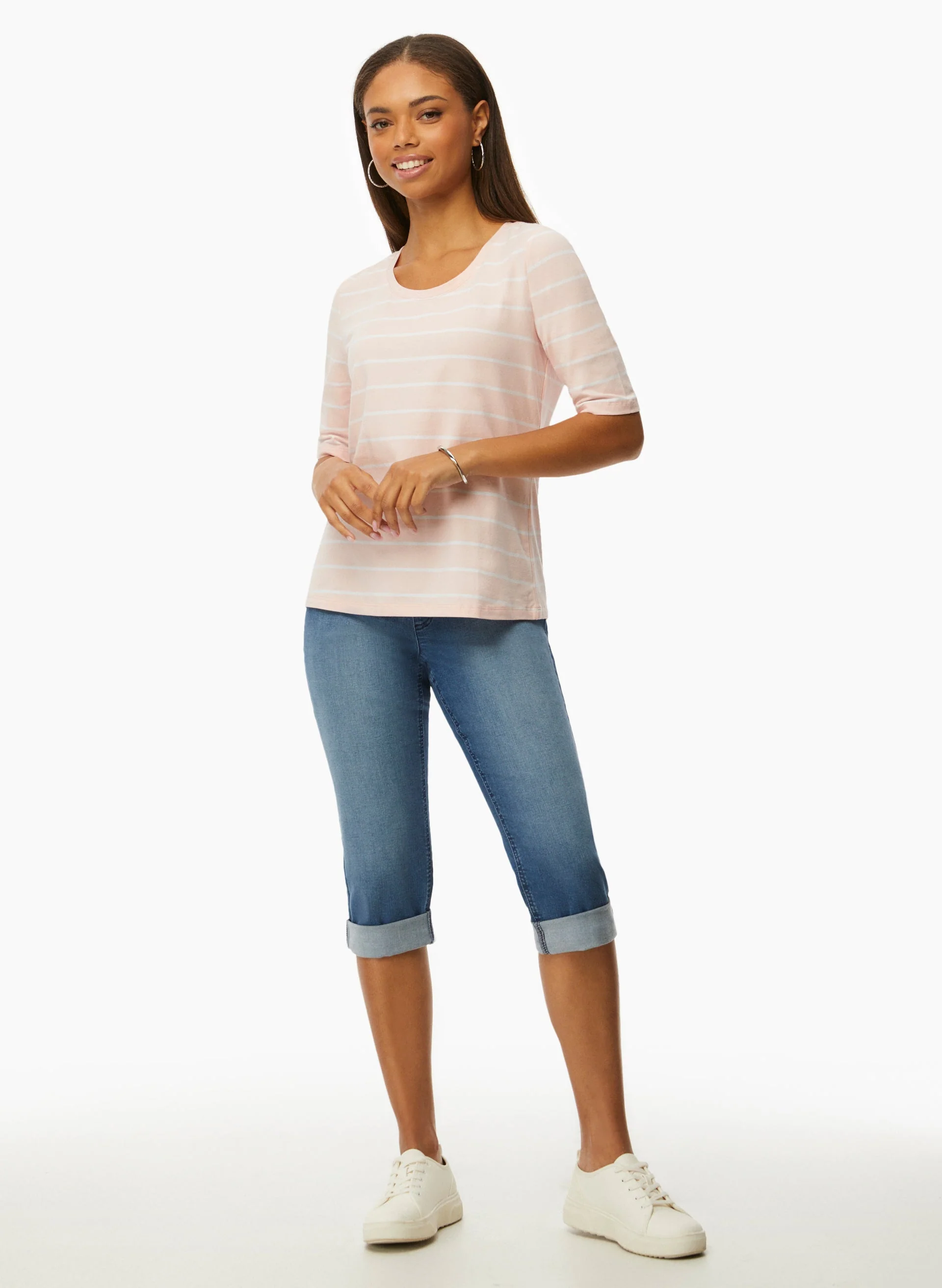 Pull-On Denim Capris - Image 3