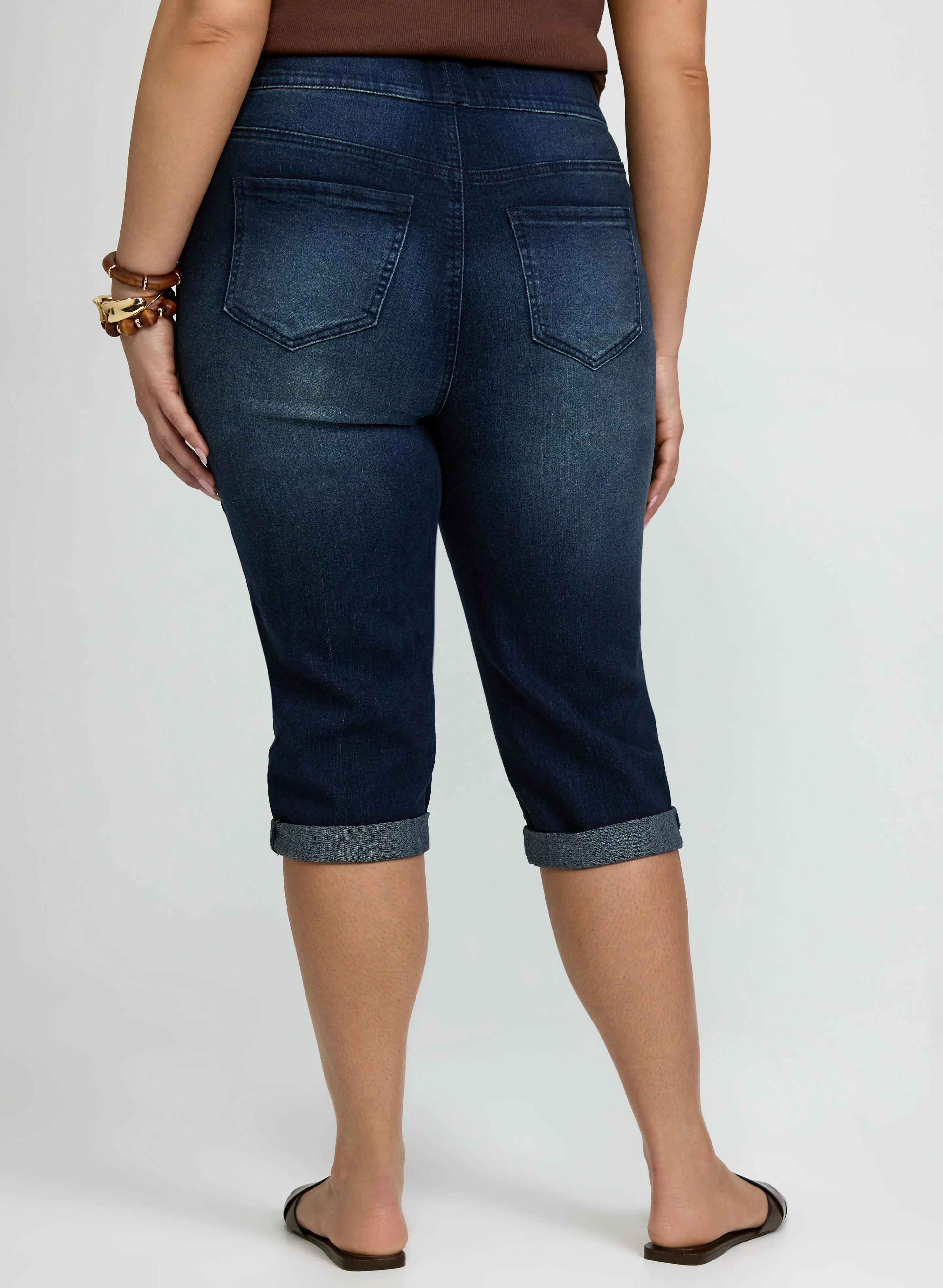 Pull-On Denim Capris - Image 4