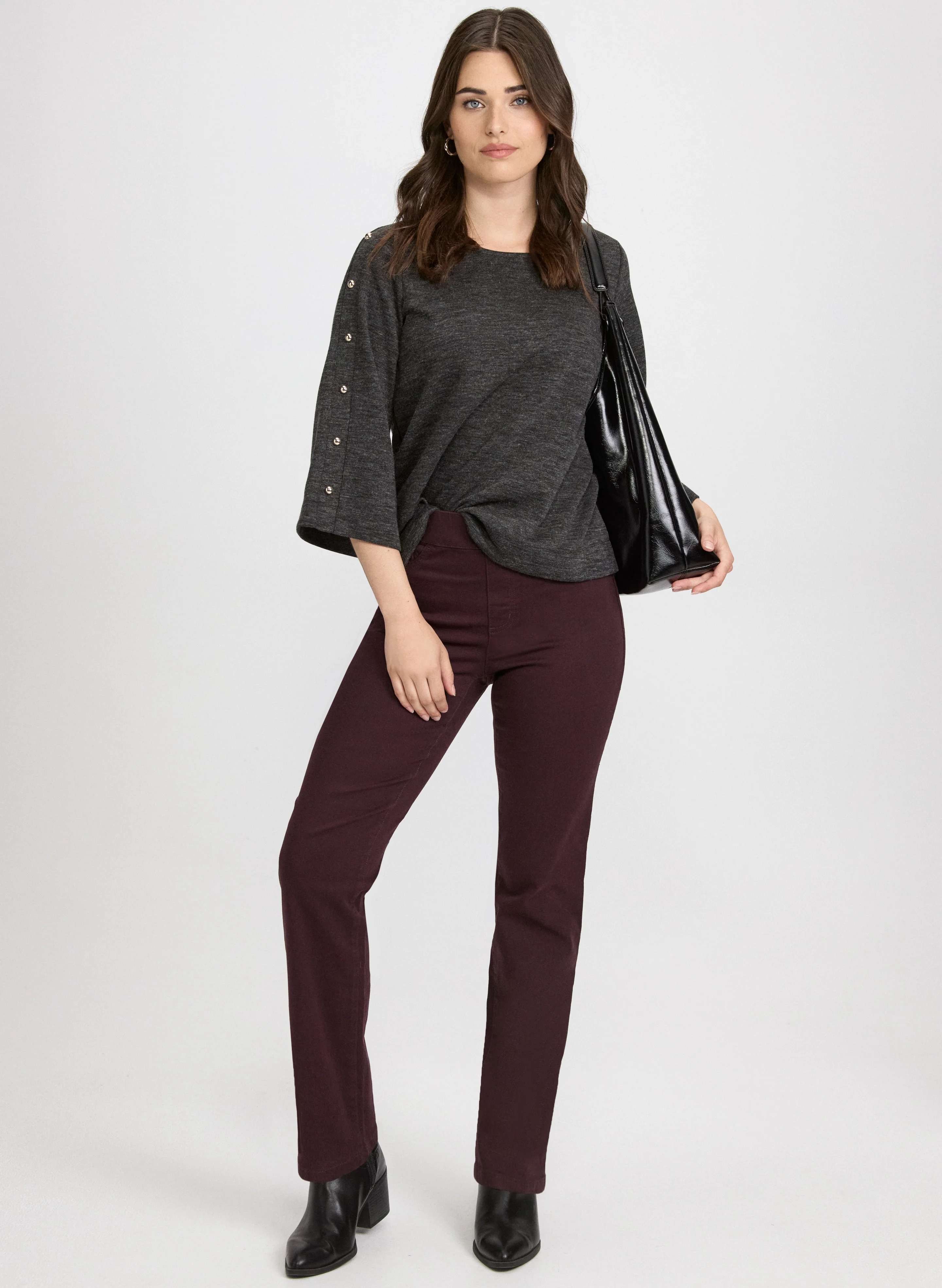 Pull-On Denim Pants - Image 3