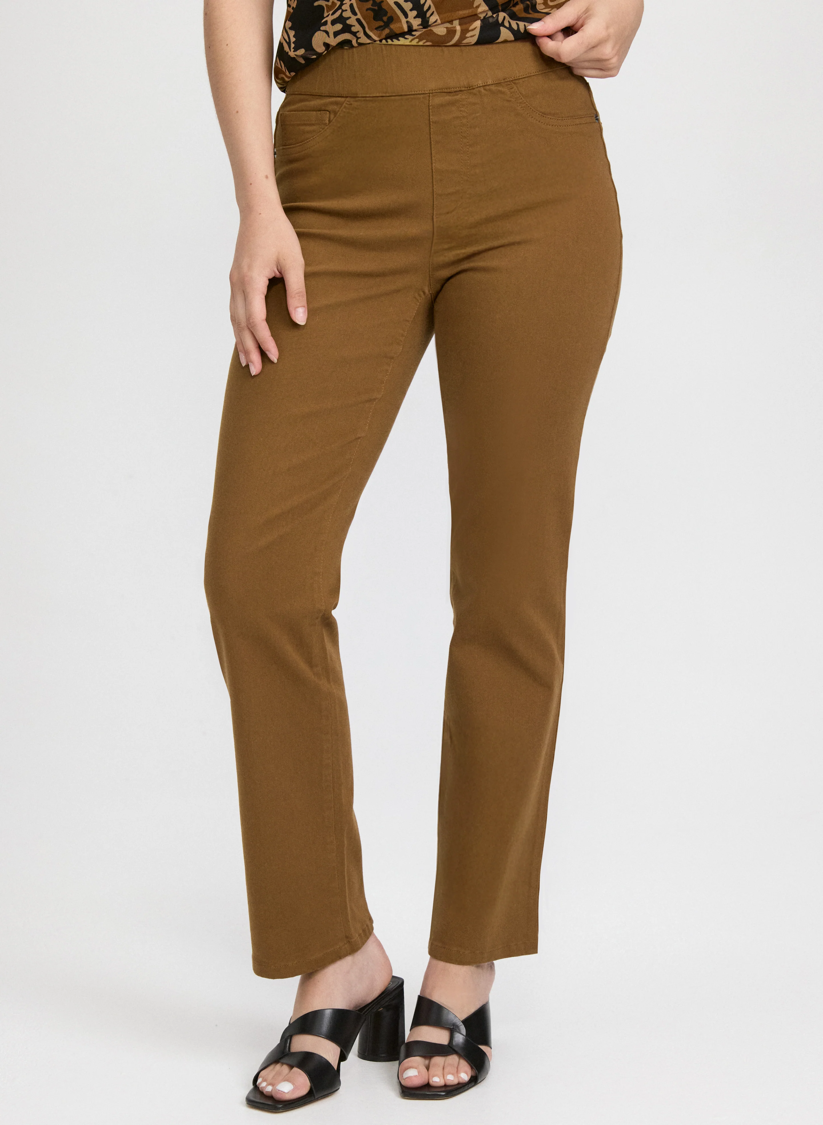 Pull-On Denim Pants