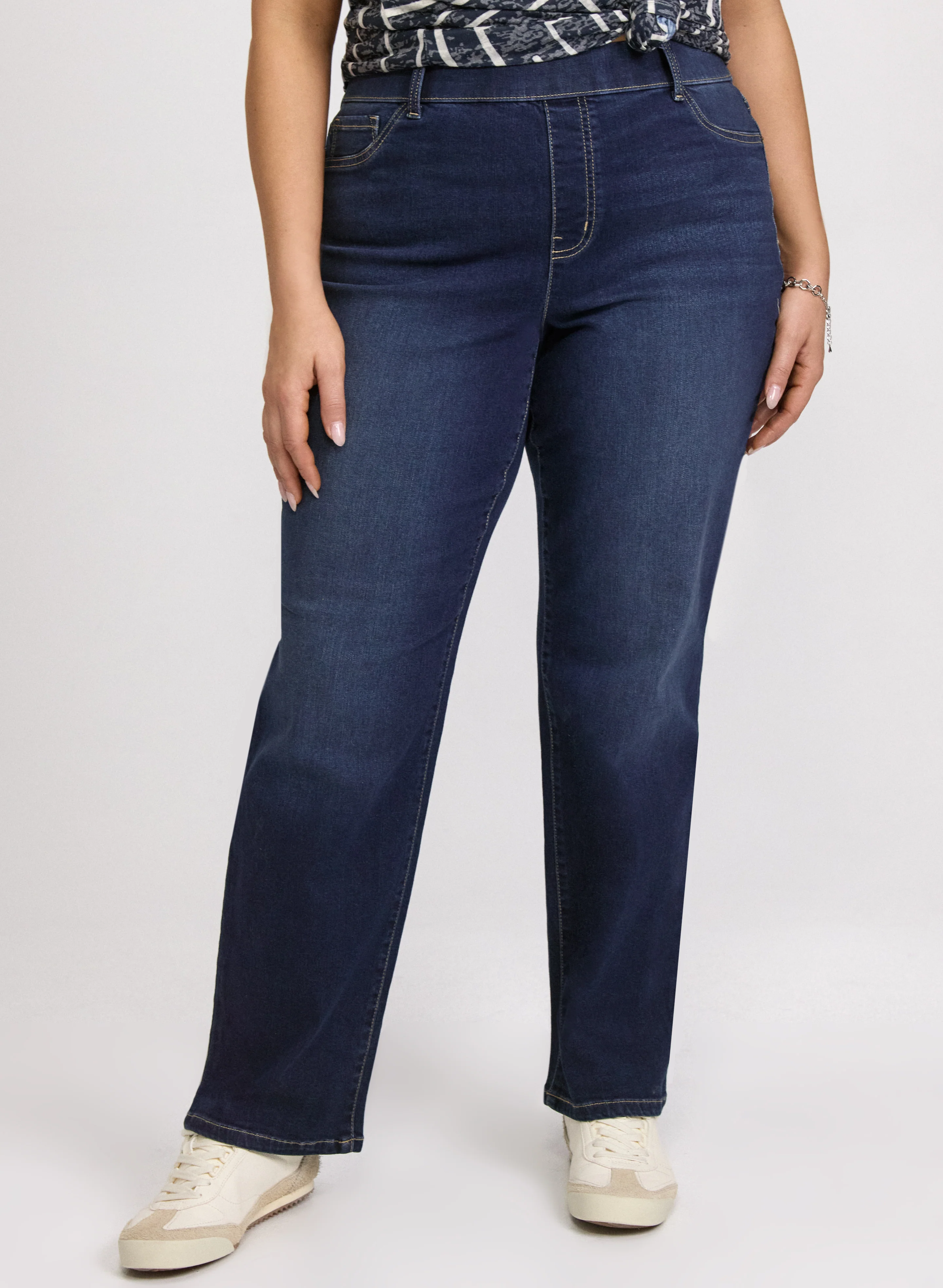 Pull-On Straight-Leg Jeans - Image 10