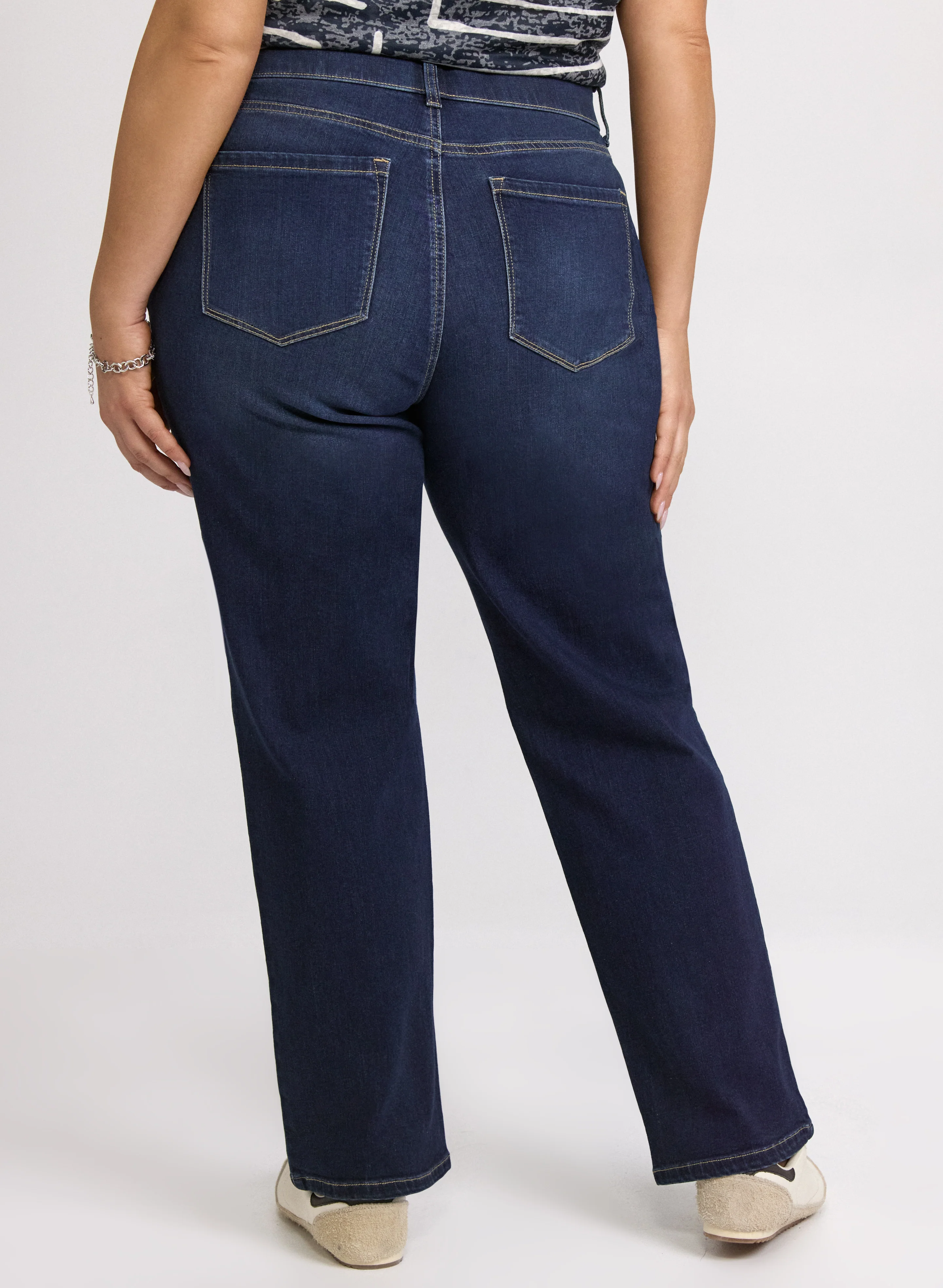 Pull-On Straight-Leg Jeans - Image 11