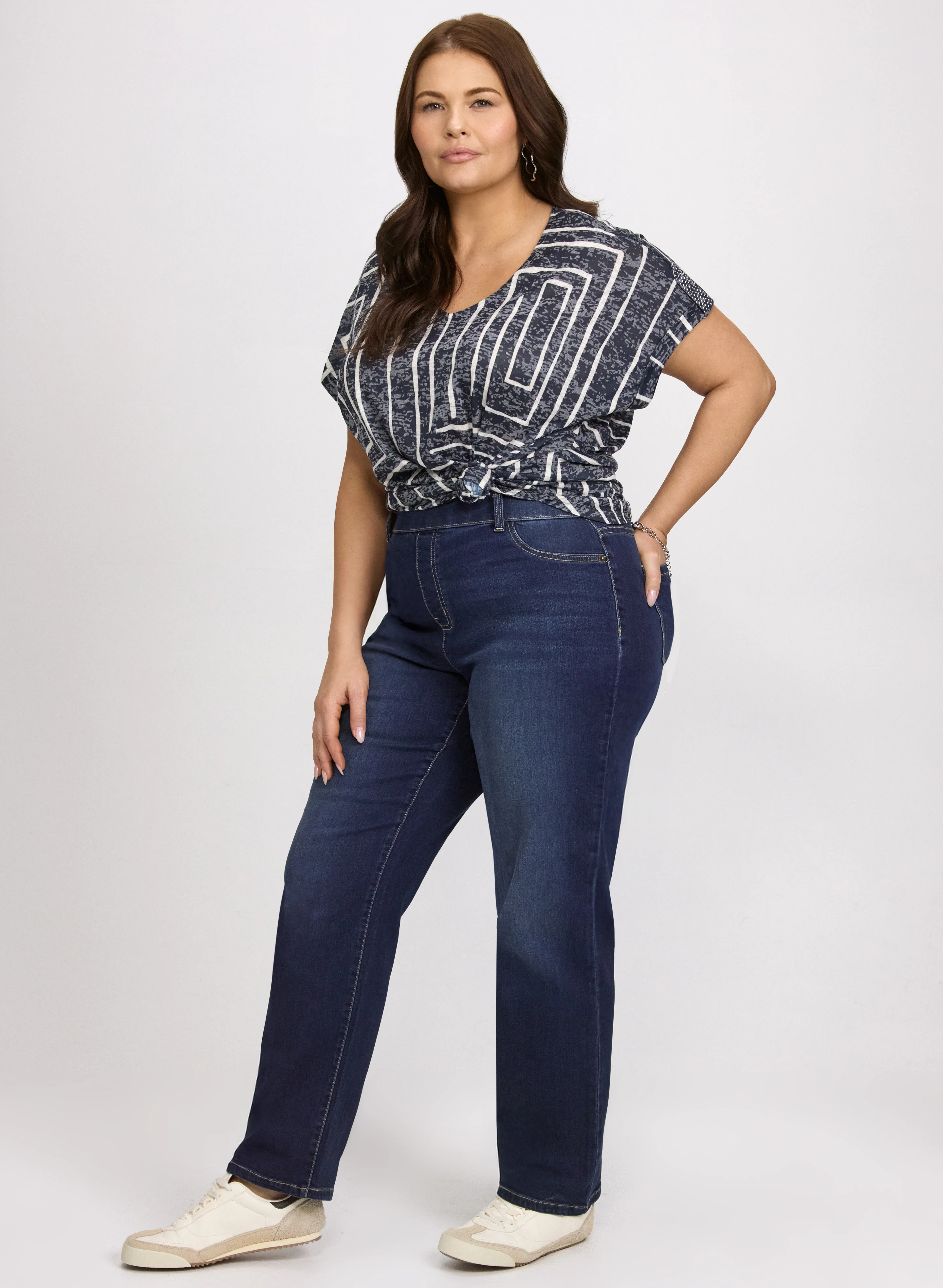 Pull-On Straight-Leg Jeans - Image 9