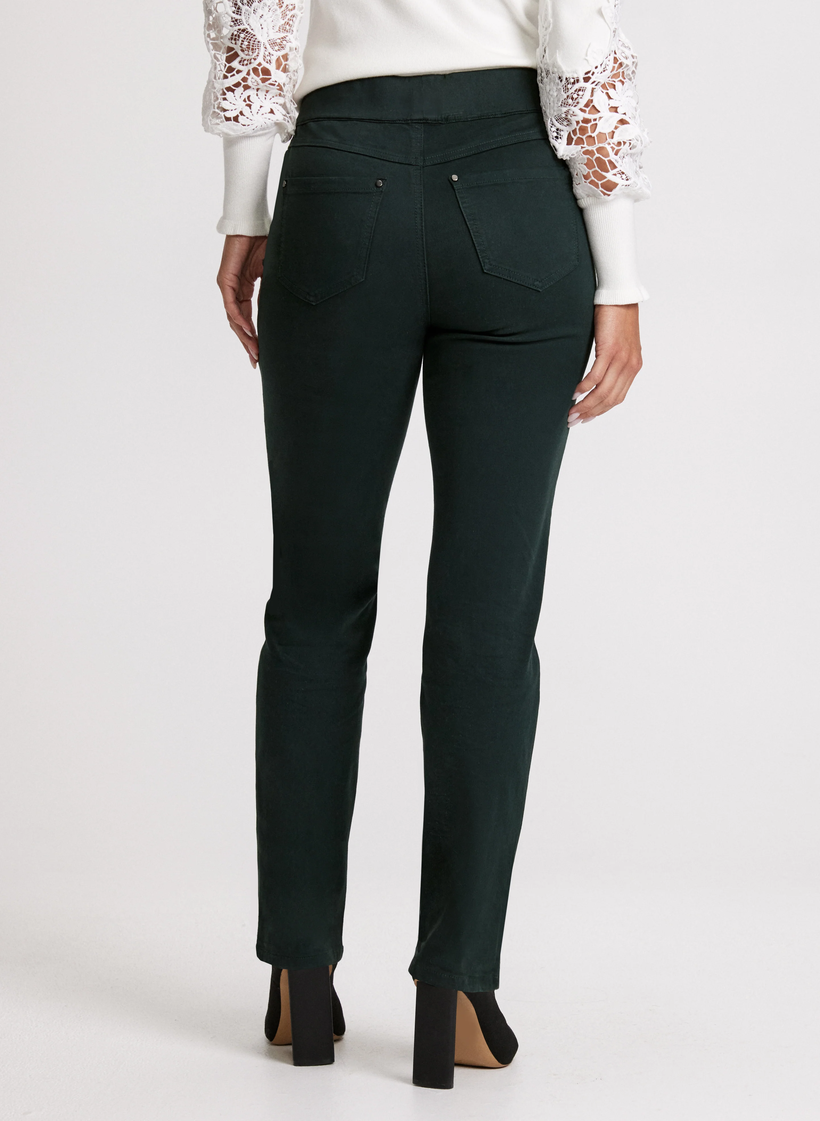 Pull-On Straight Leg Jeans - Image 2
