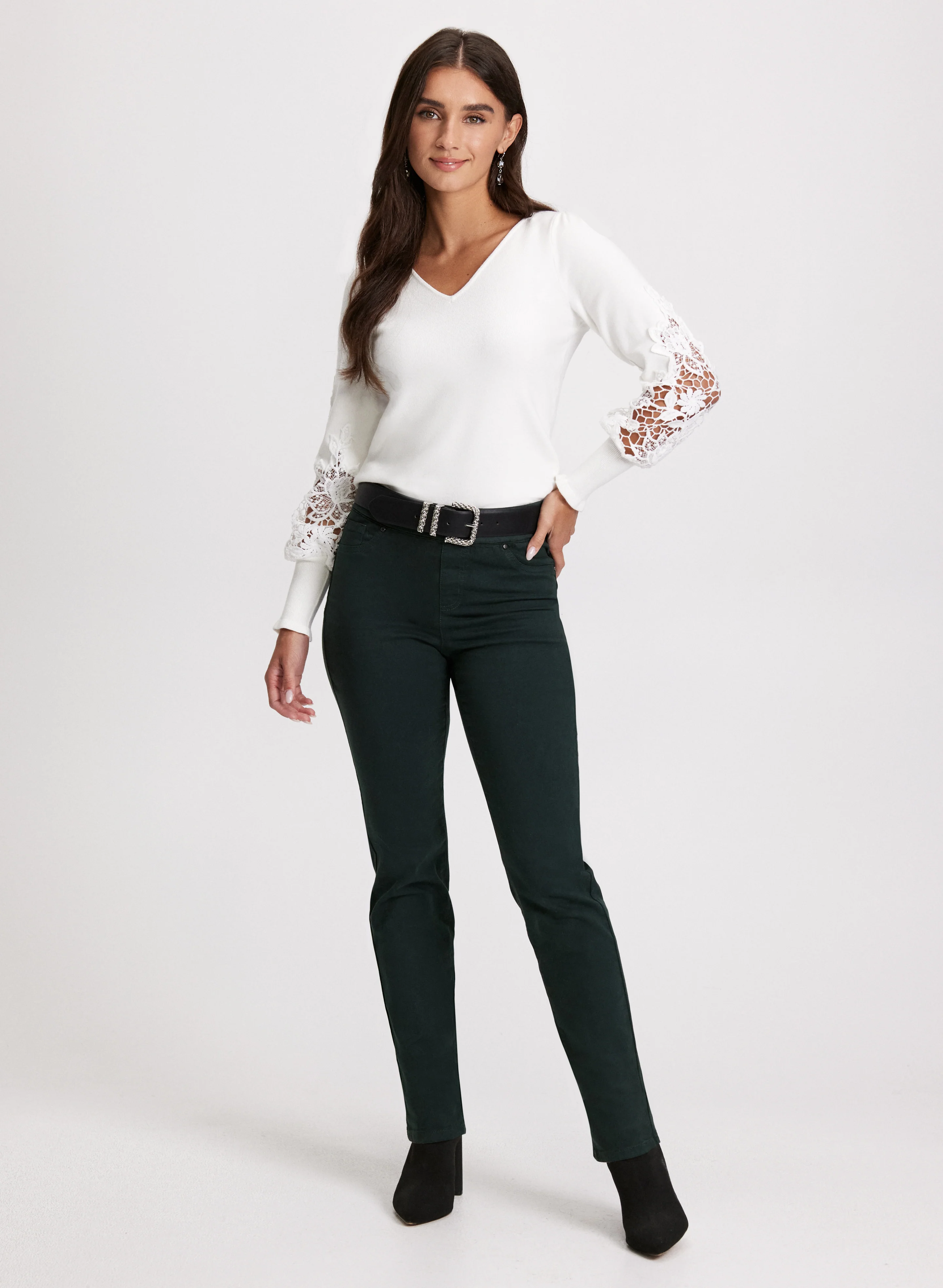 Pull-On Straight Leg Jeans - Image 3