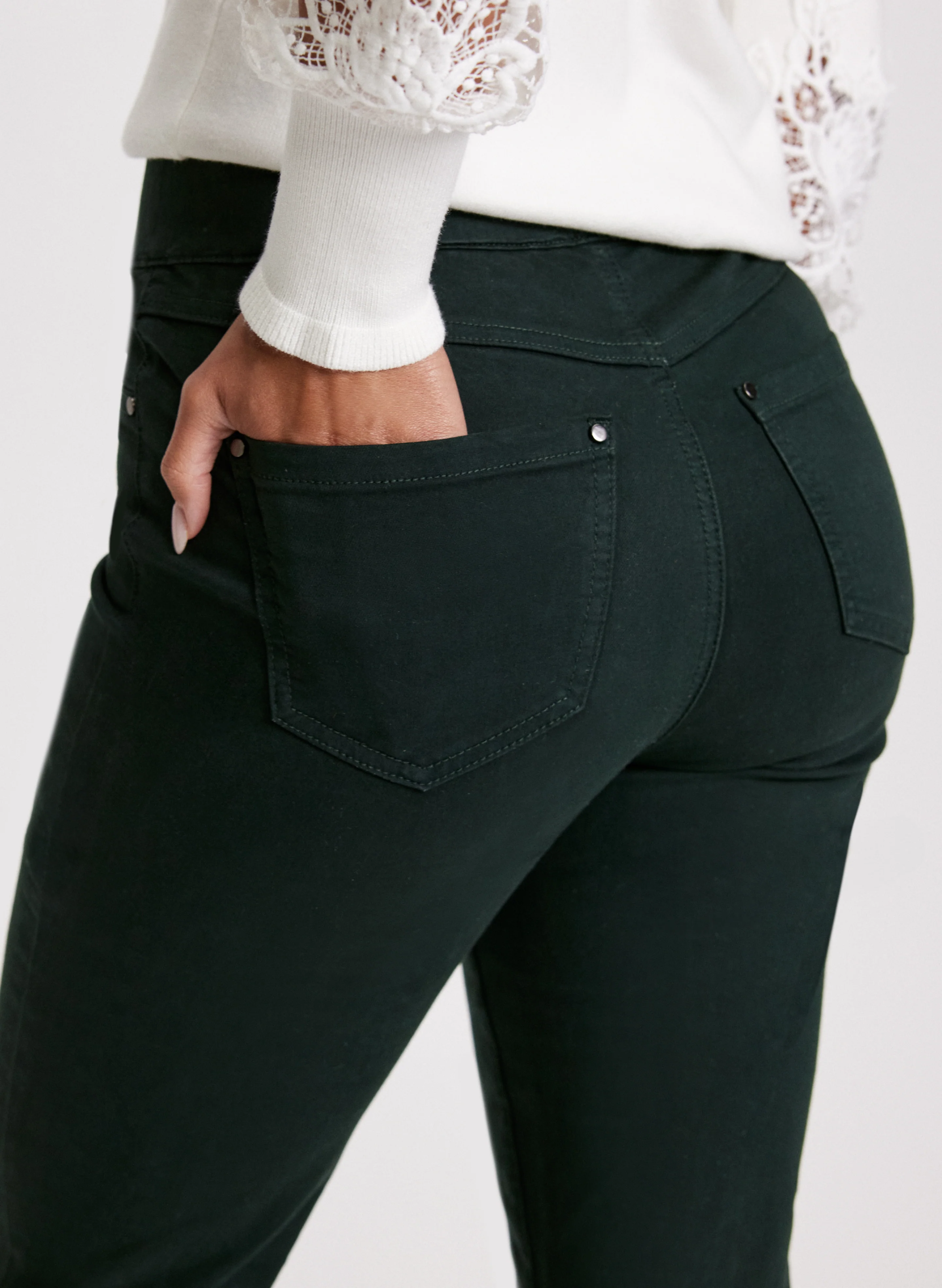 Pull-On Straight Leg Jeans - Image 5