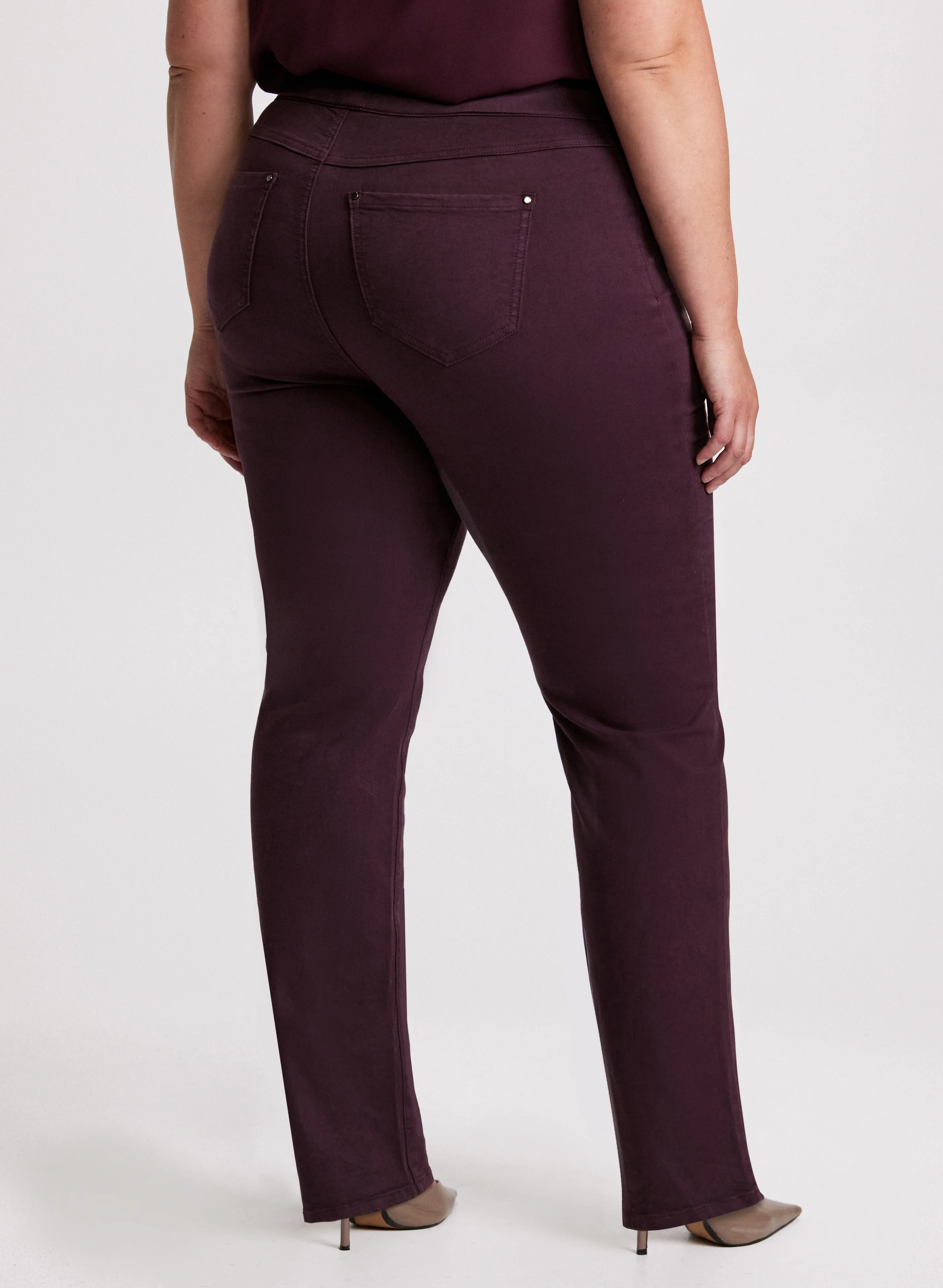 Pull-On Straight Leg Jeans - Image 2