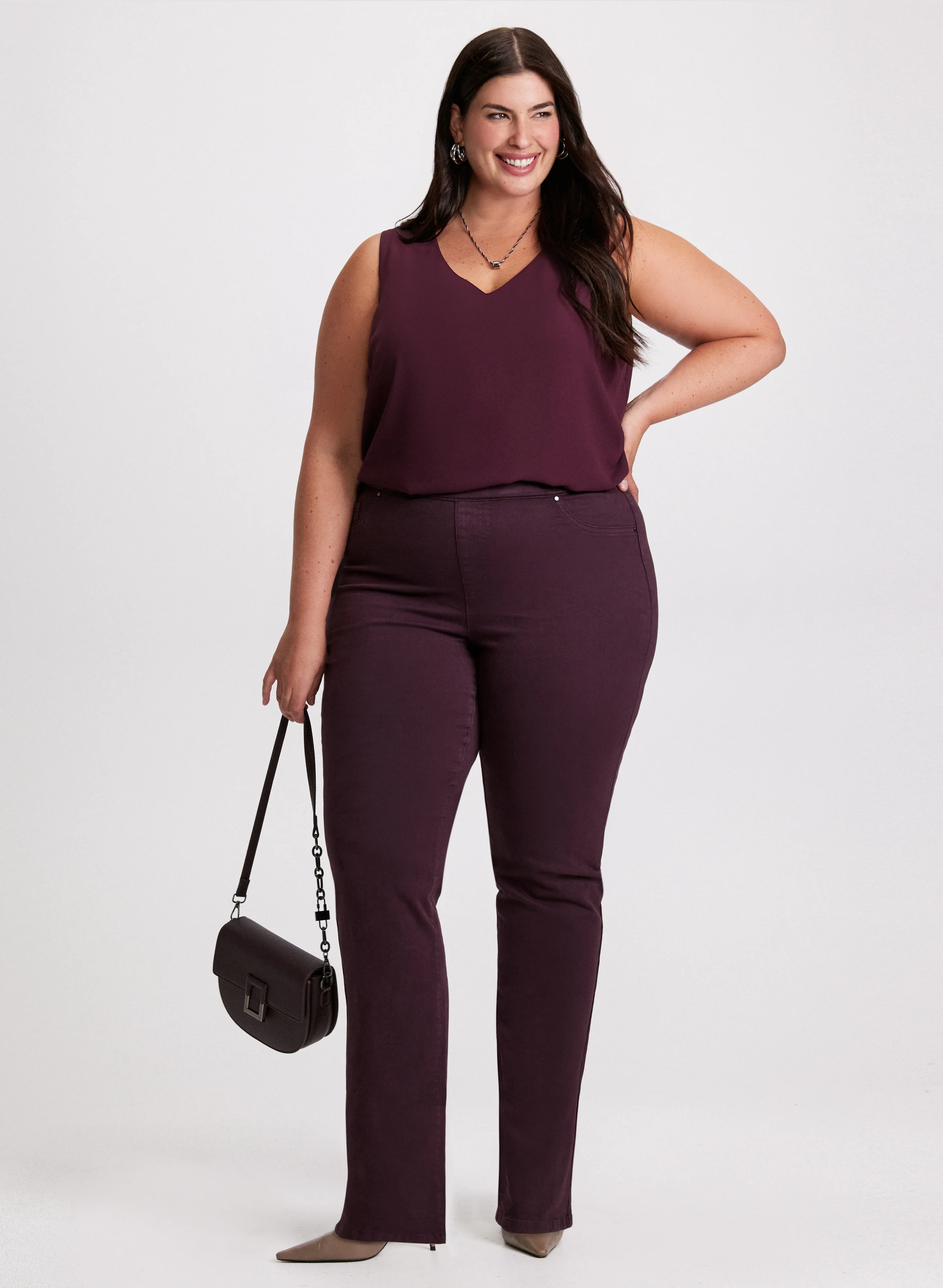Pull-On Straight Leg Jeans - Image 3