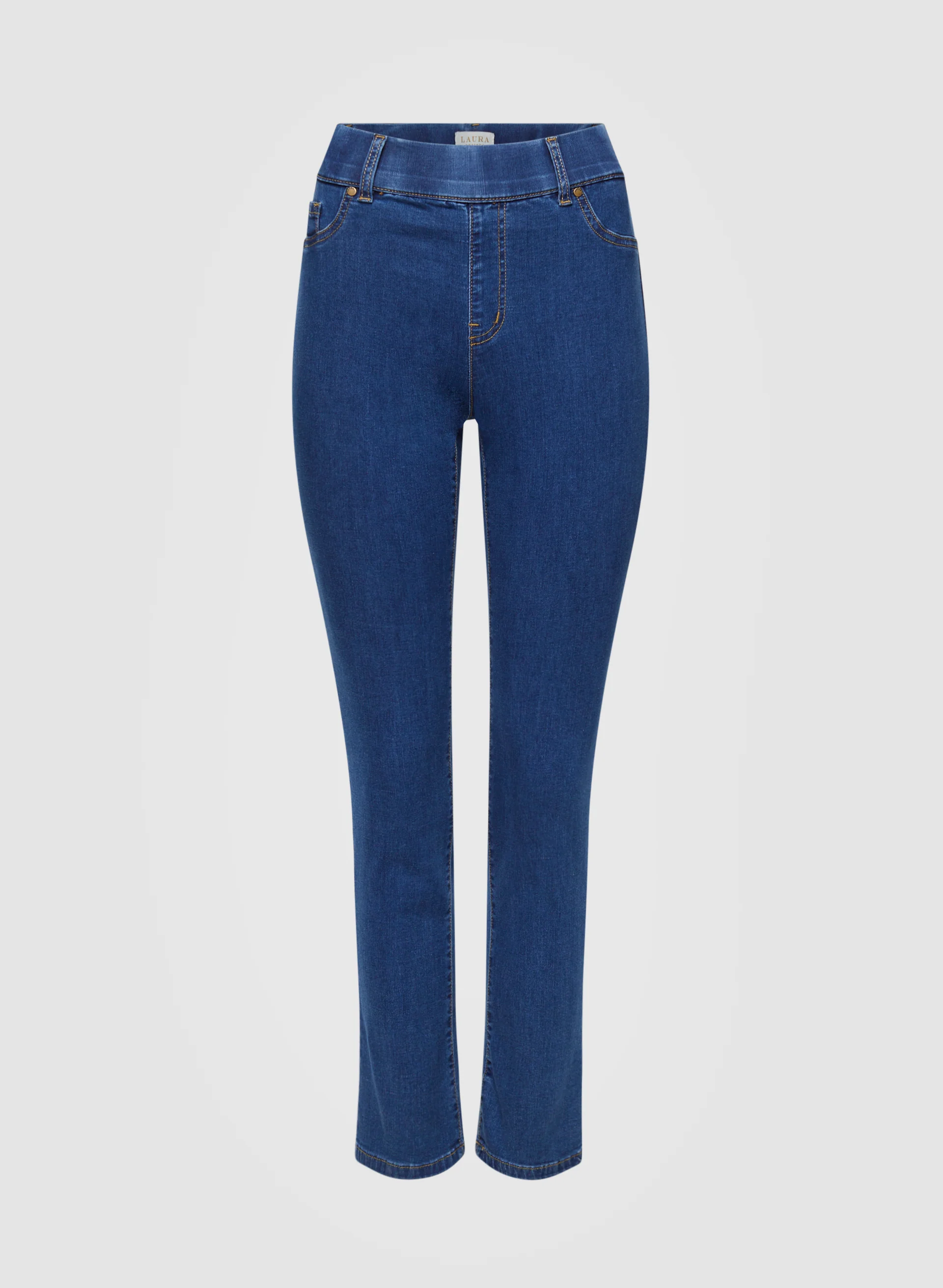 Pull-On Straight Leg Jeans - Image 6