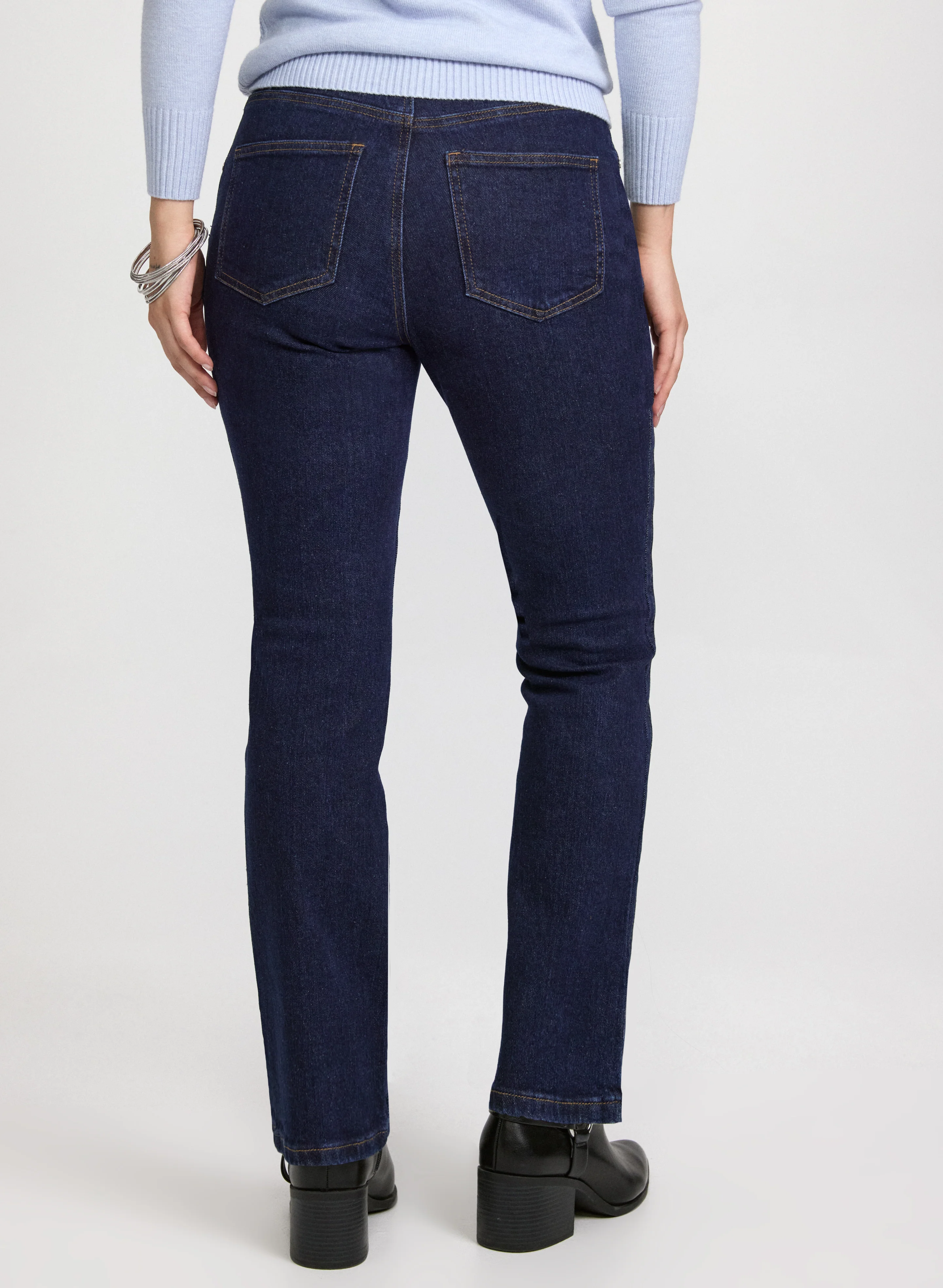 Pull-On Straight-Leg Jeans - Image 2