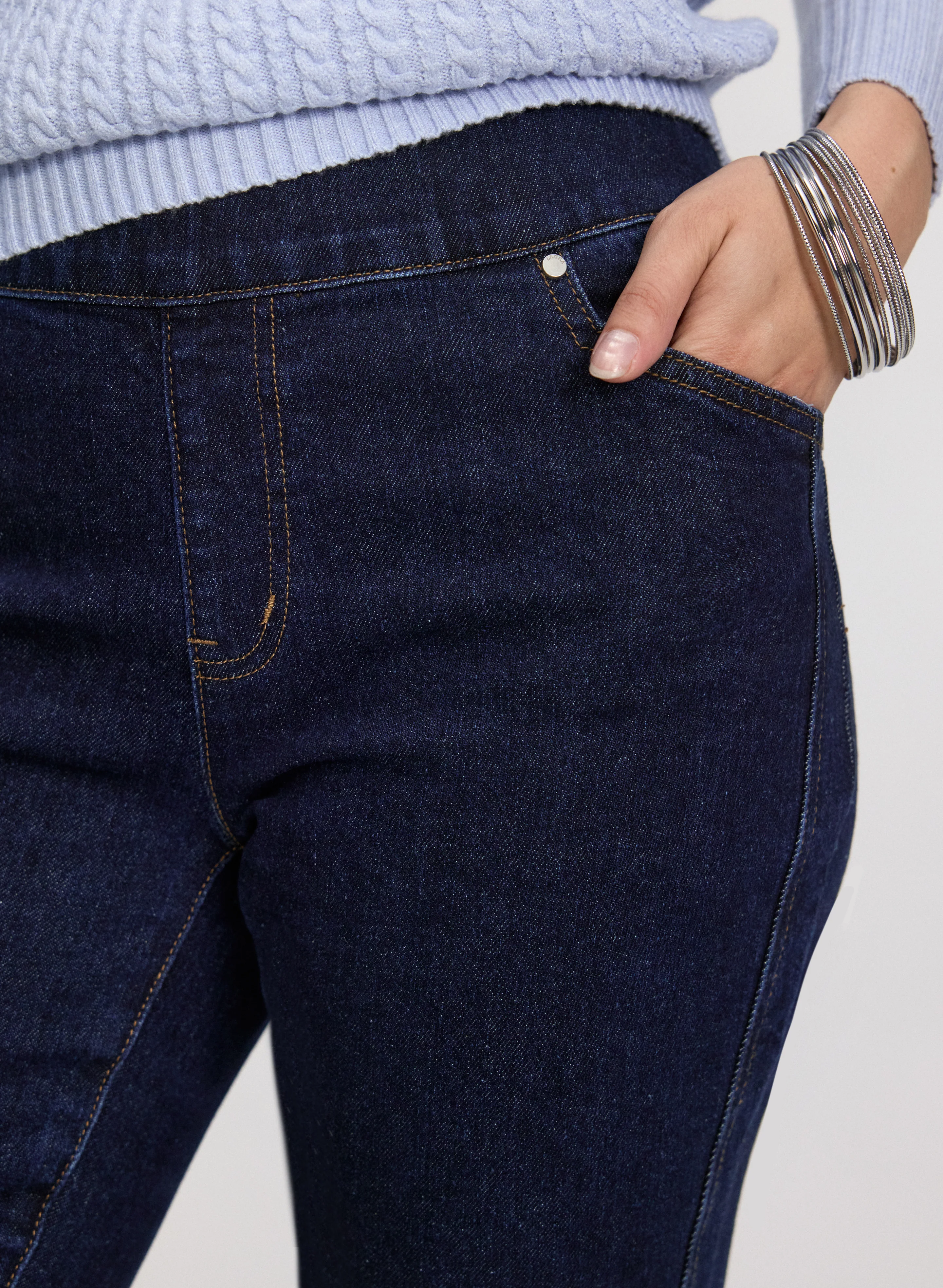 Pull-On Straight-Leg Jeans - Image 5