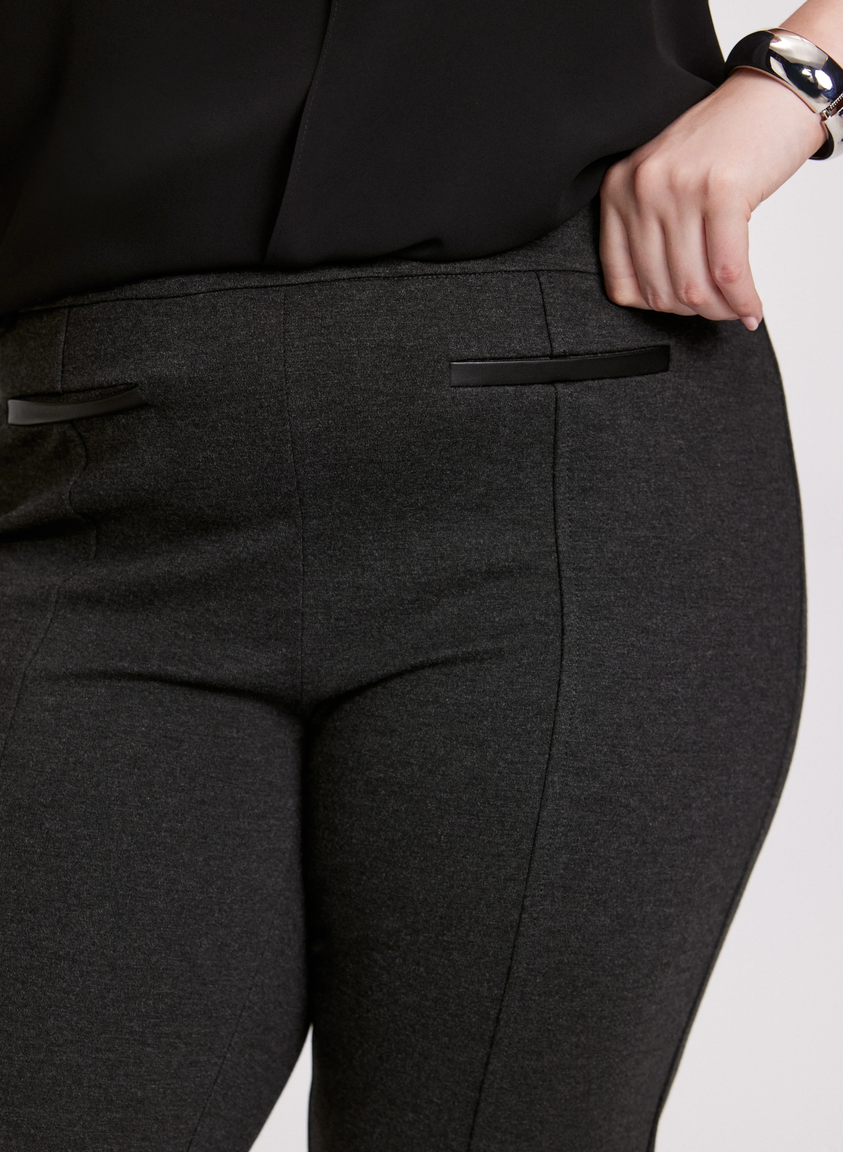 Sofia Pull-On Straight-Leg Pants - Image 5