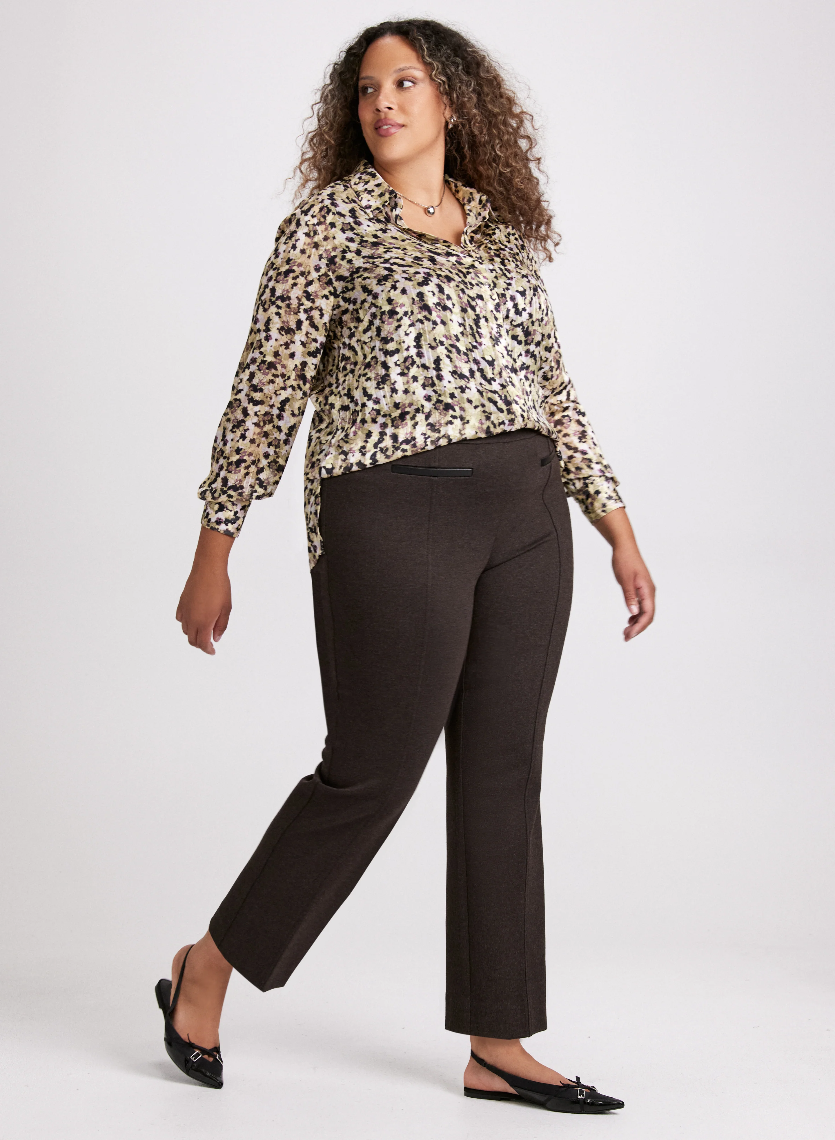 Sofia Pull-On Straight-Leg Pants - Image 3
