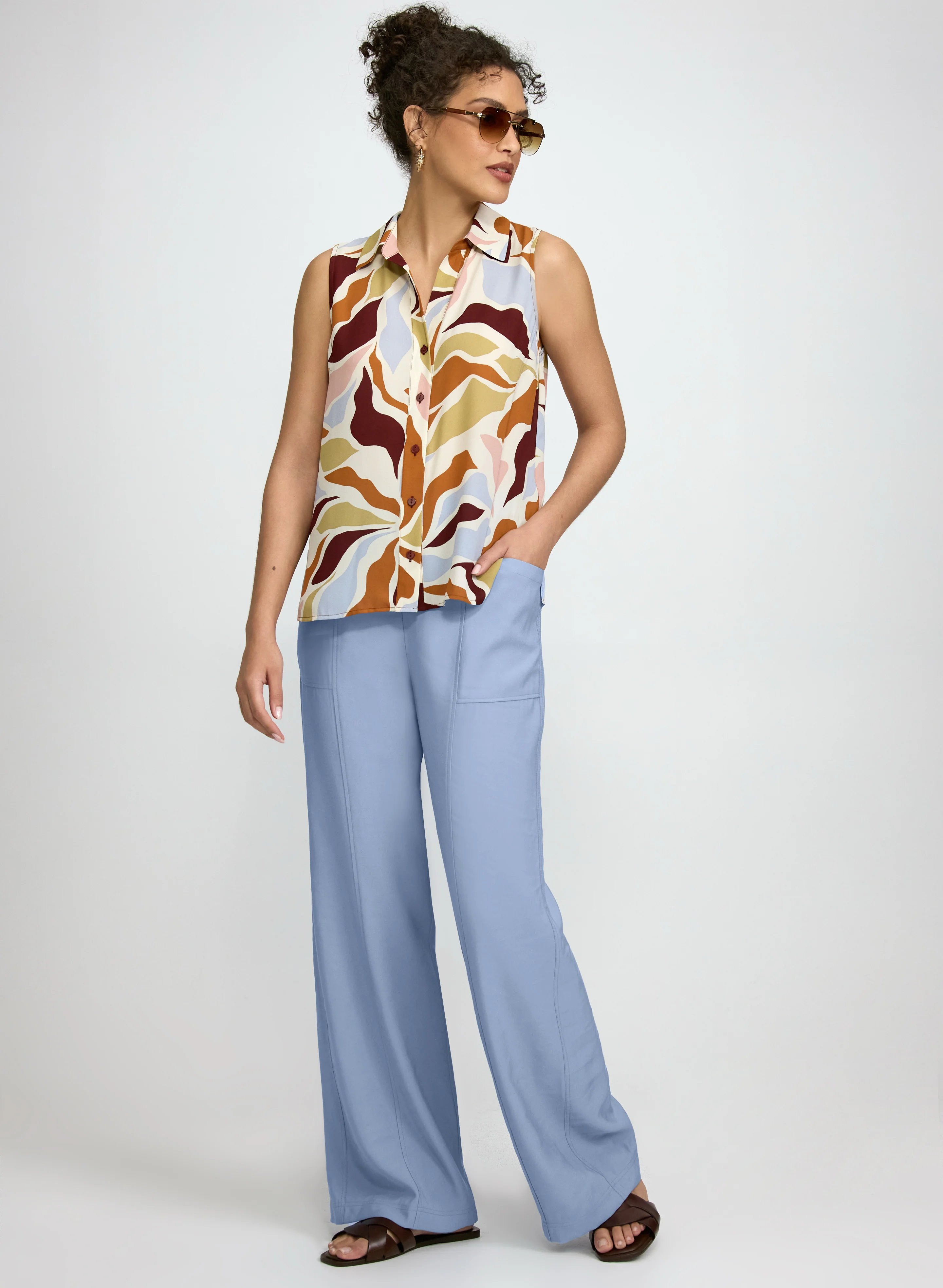 Pull-On Twill Pants - Image 3