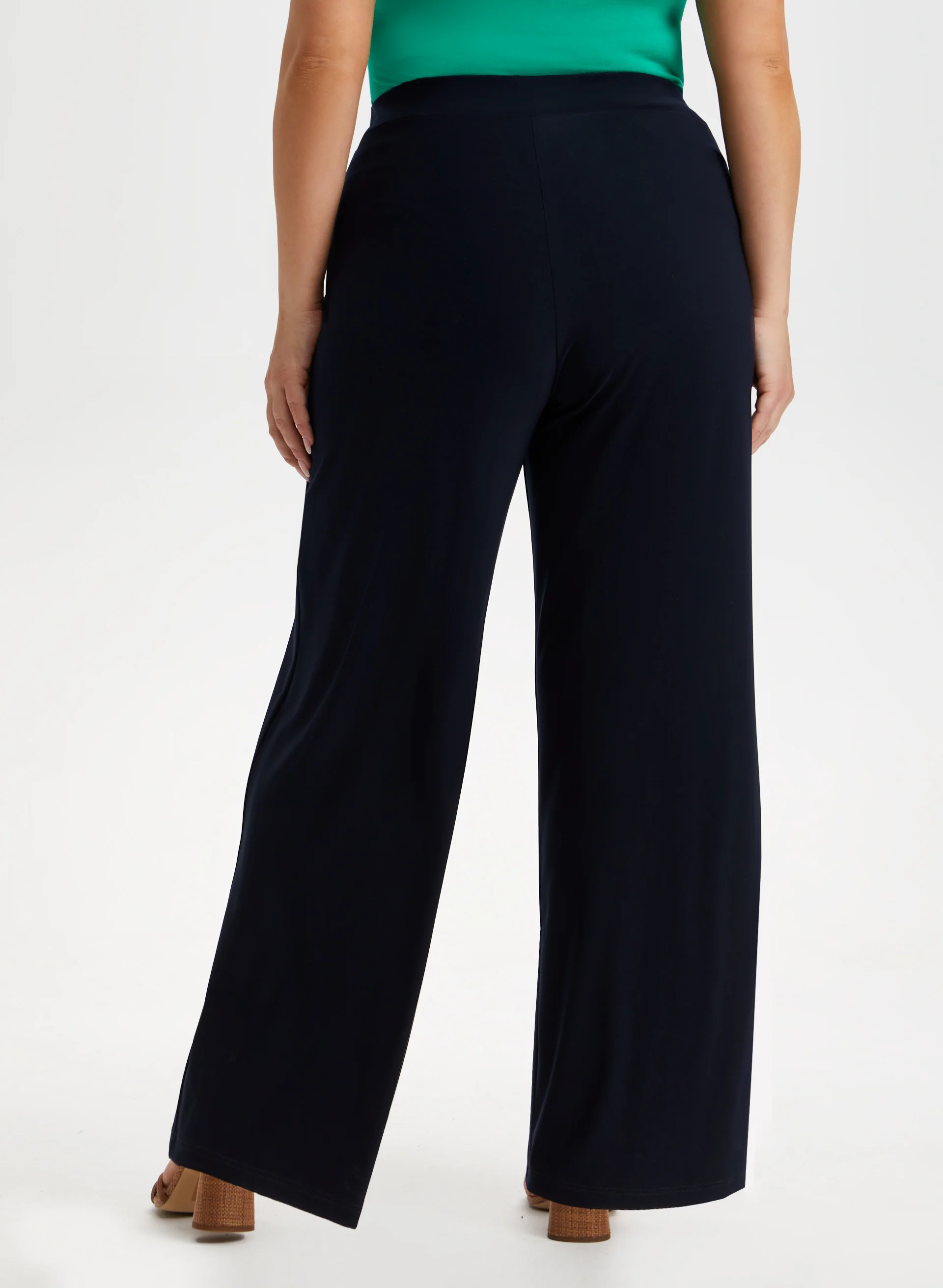 Olivia Pull-On Wide-Leg Pants - Short - Image 2