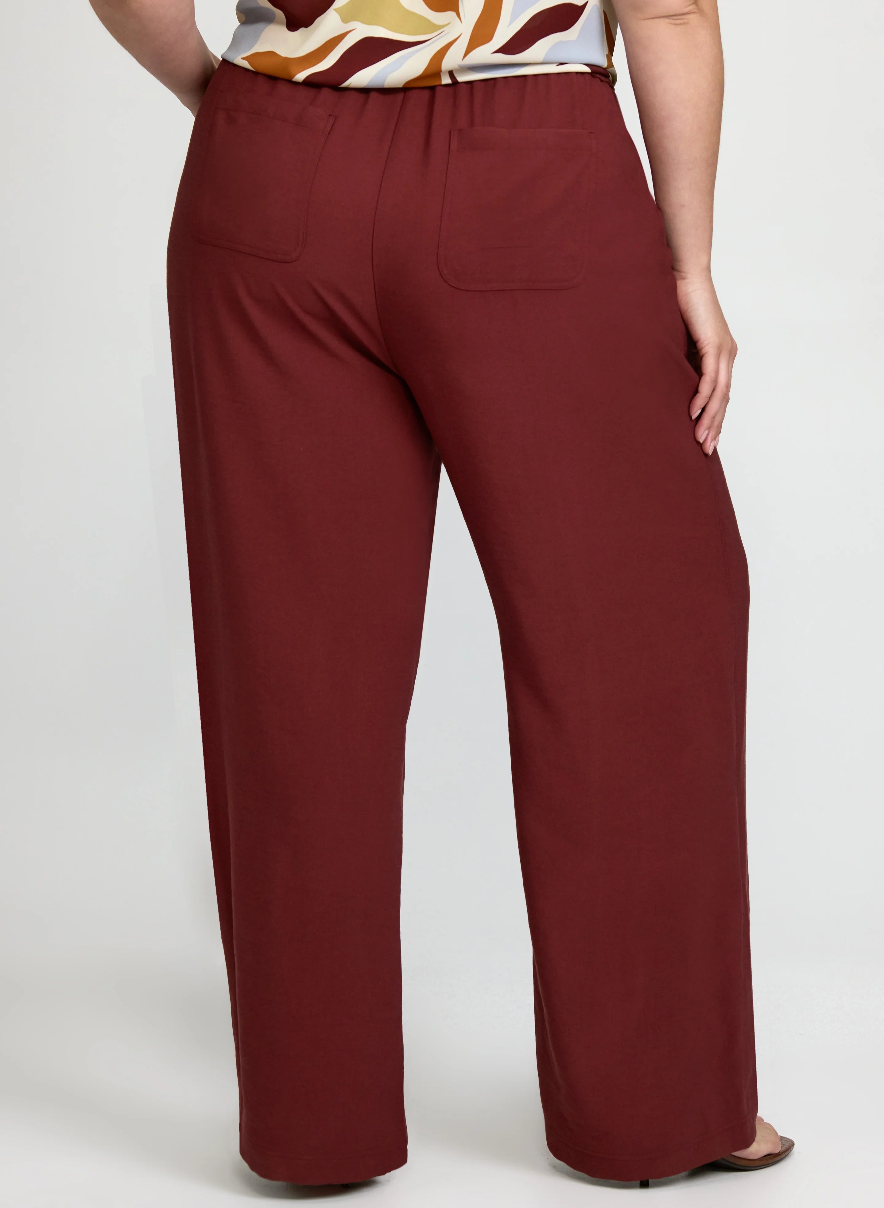 Pull-On Wide-Leg Pants - Image 2