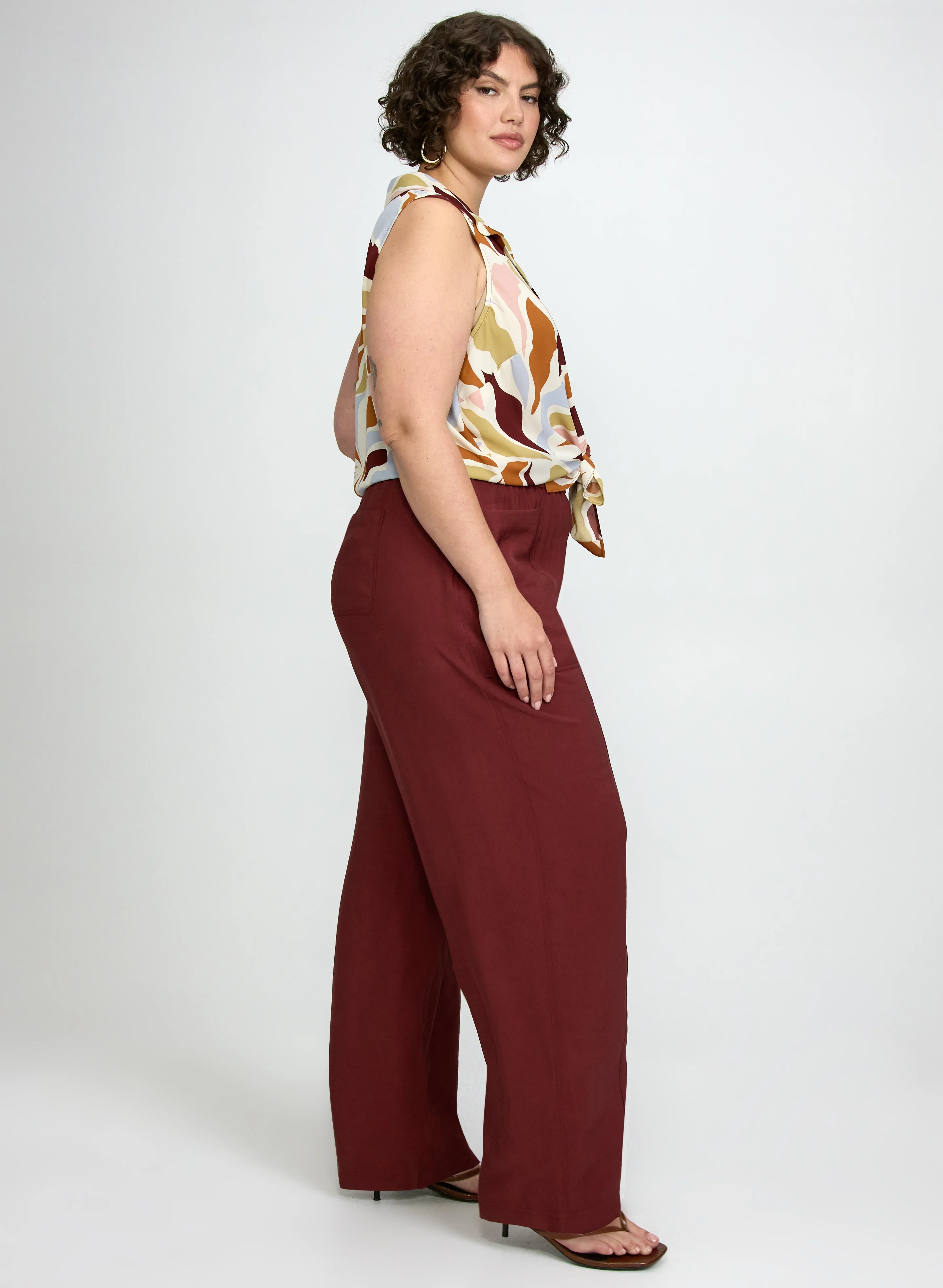 Pull-On Wide-Leg Pants - Image 7