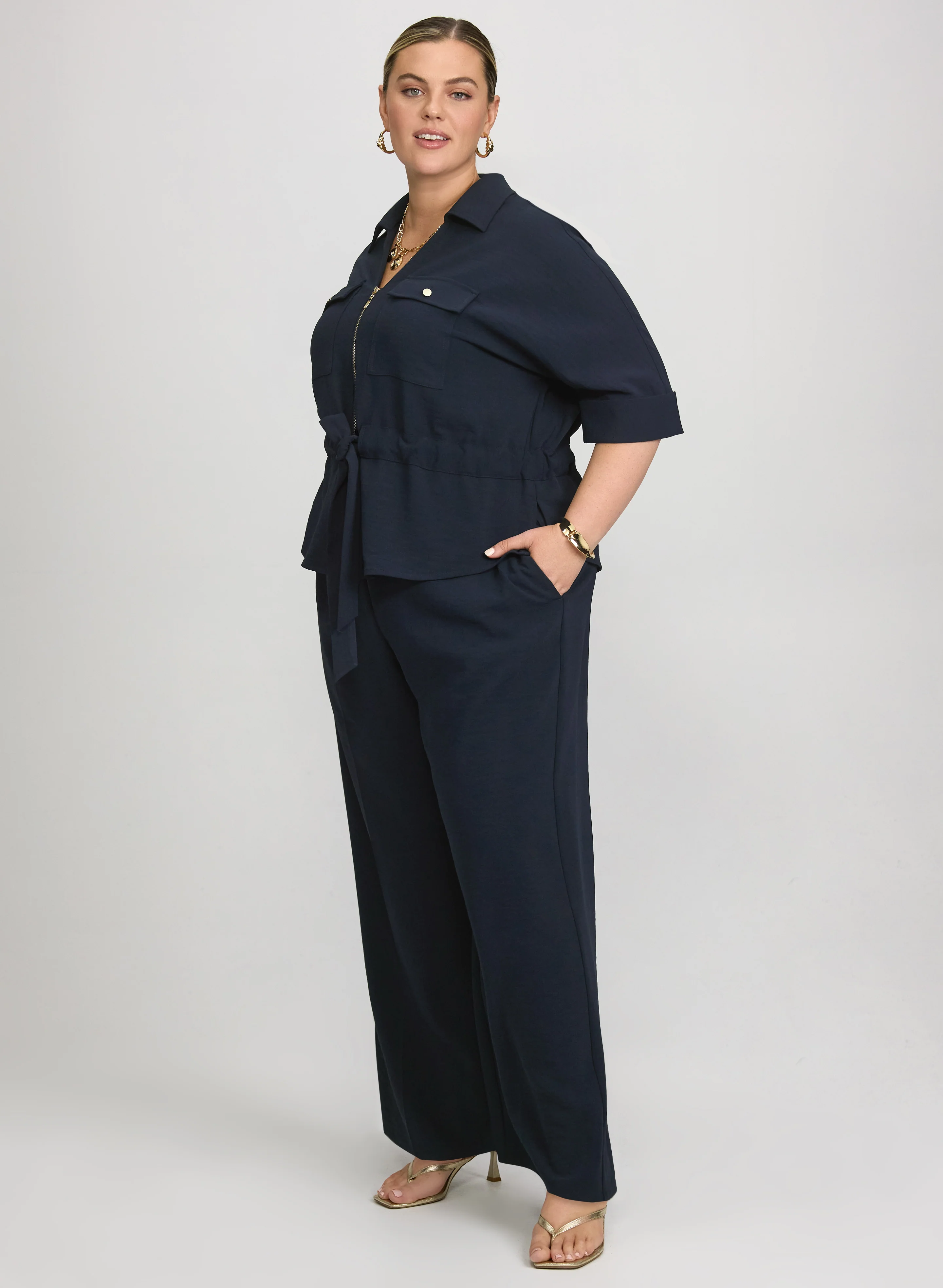 Melanie Lyne - Pull-On Wide-Leg Pants - Image 4