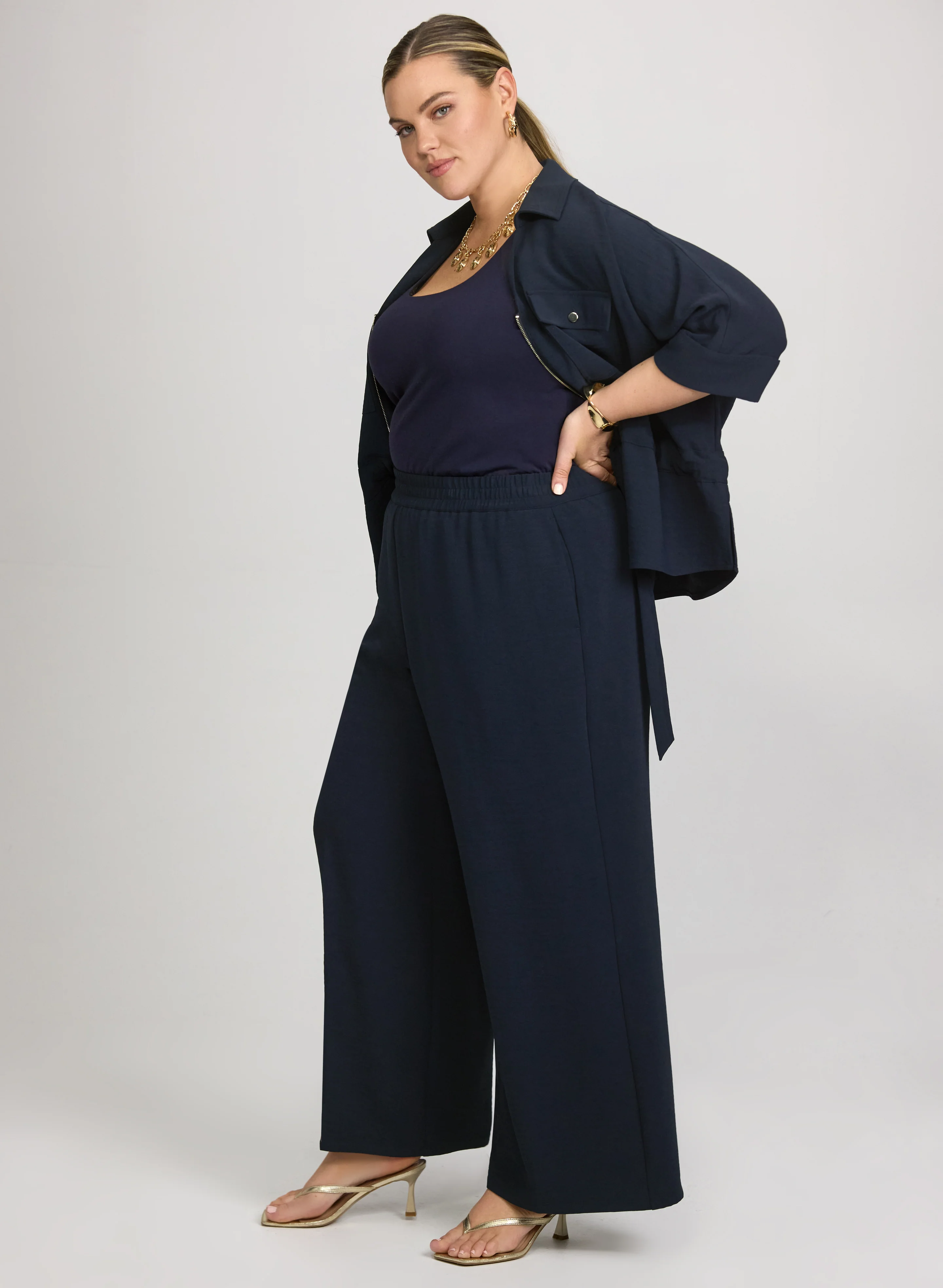 Melanie Lyne - Pull-On Wide-Leg Pants - Image 5