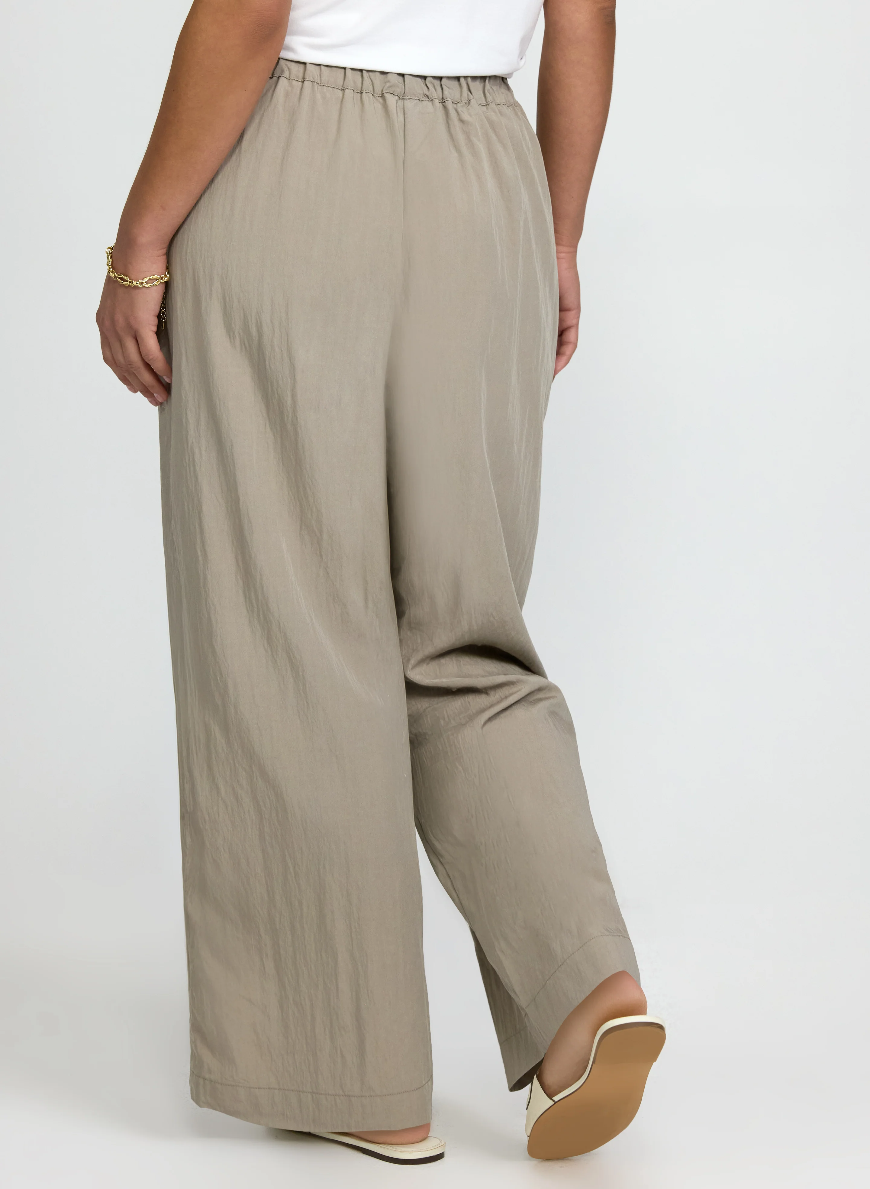 Pull-On Wide-Leg Pants - Image 2