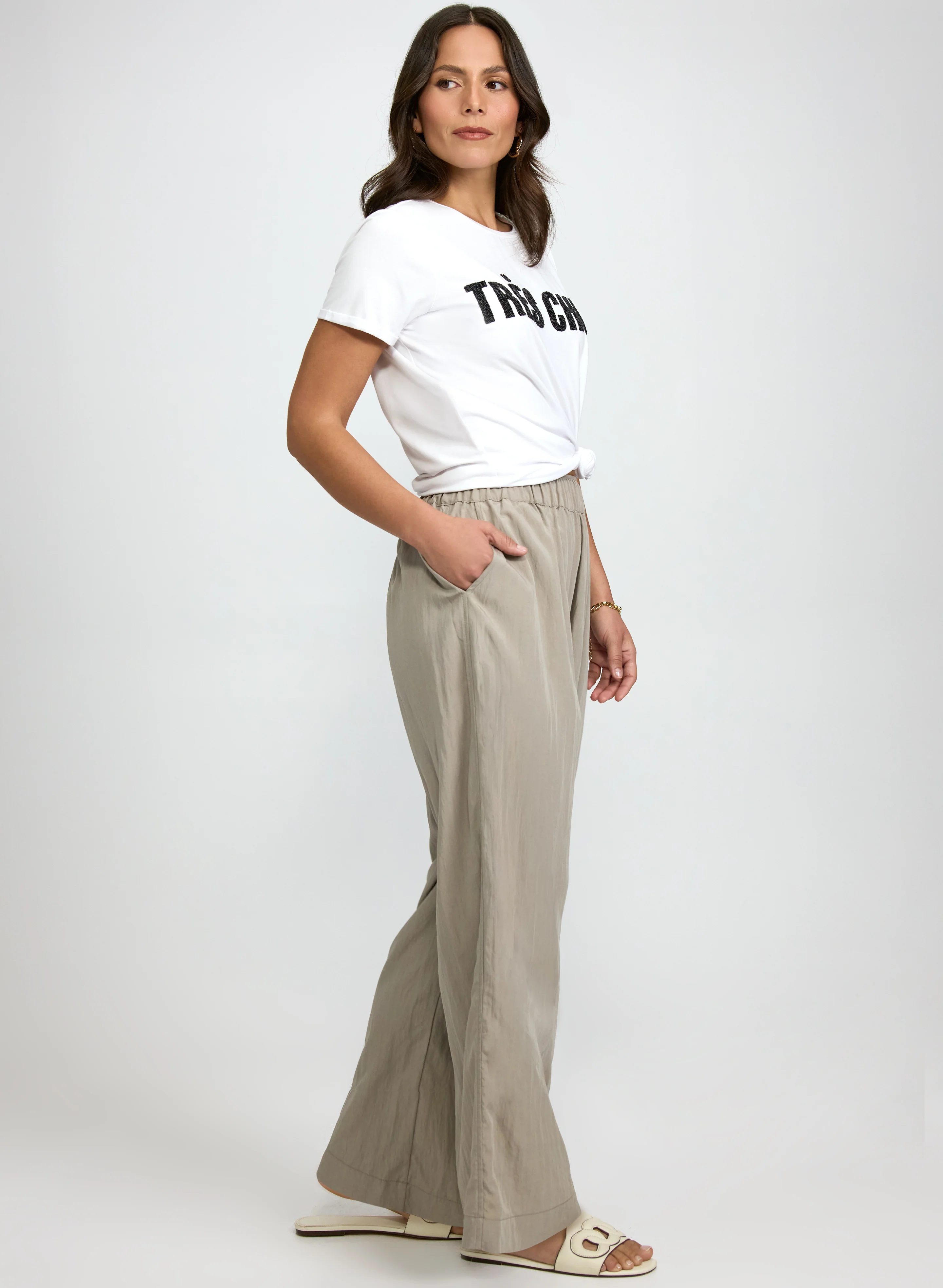 Pull-On Wide-Leg Pants - Image 5
