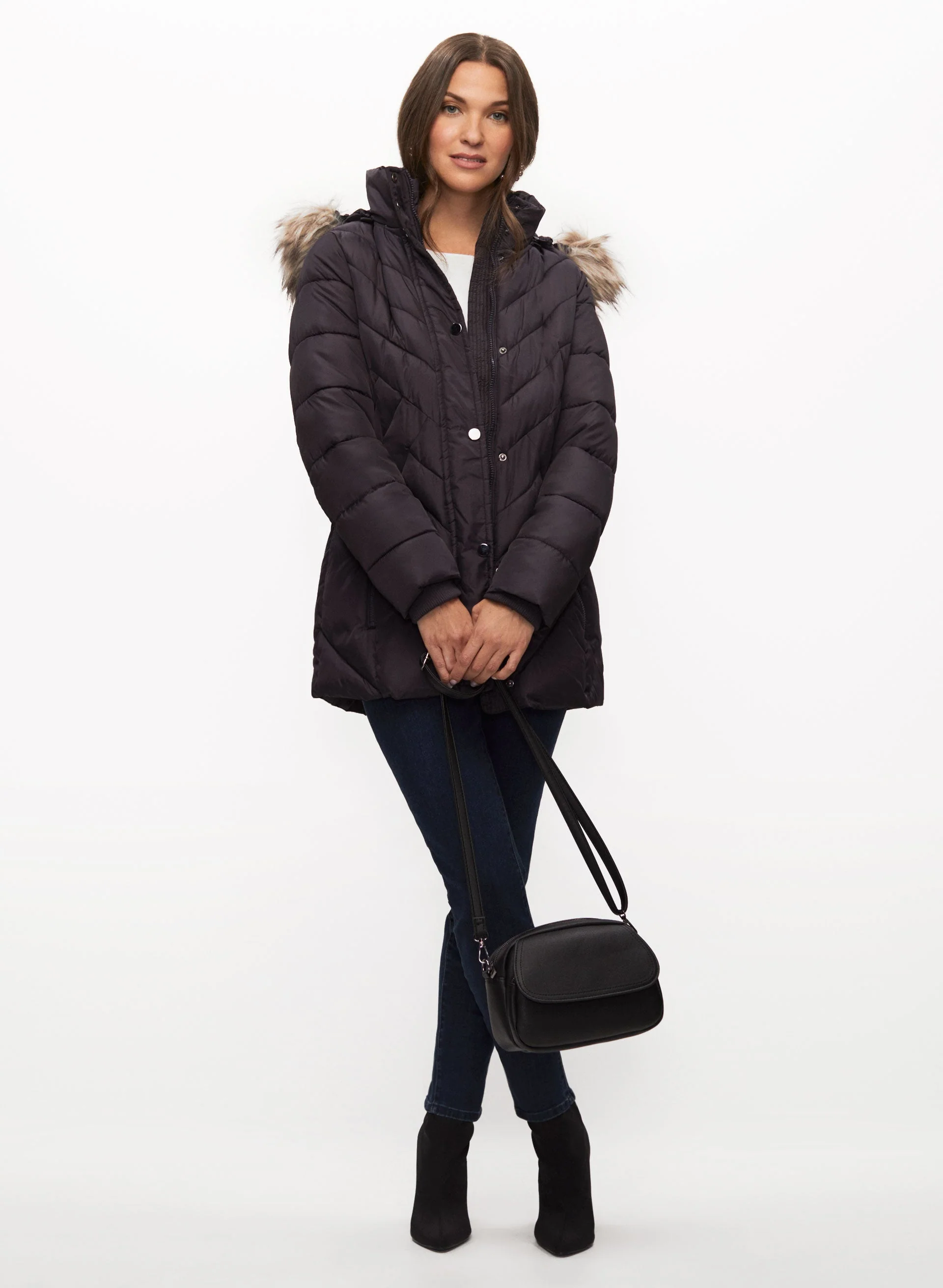Quilted Vegan Down Coat - Image 5