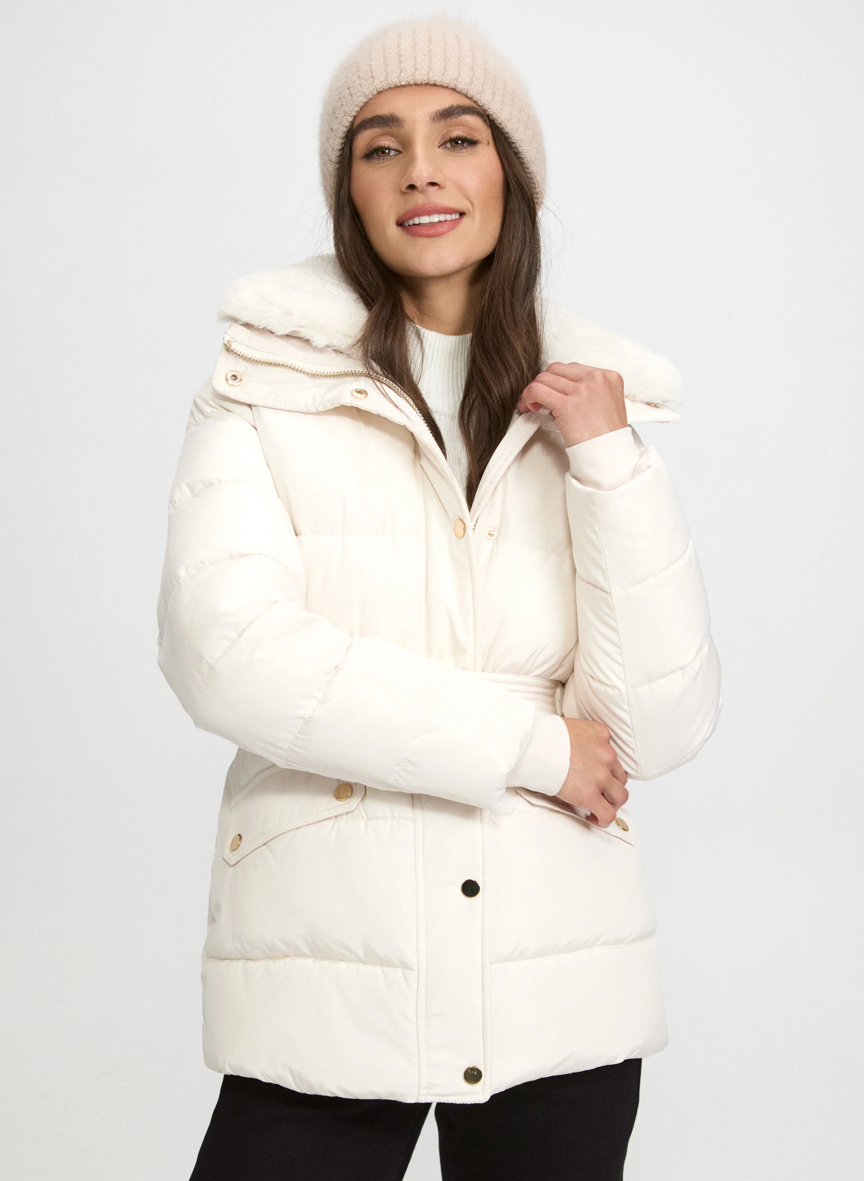 Quilted Zip Coat