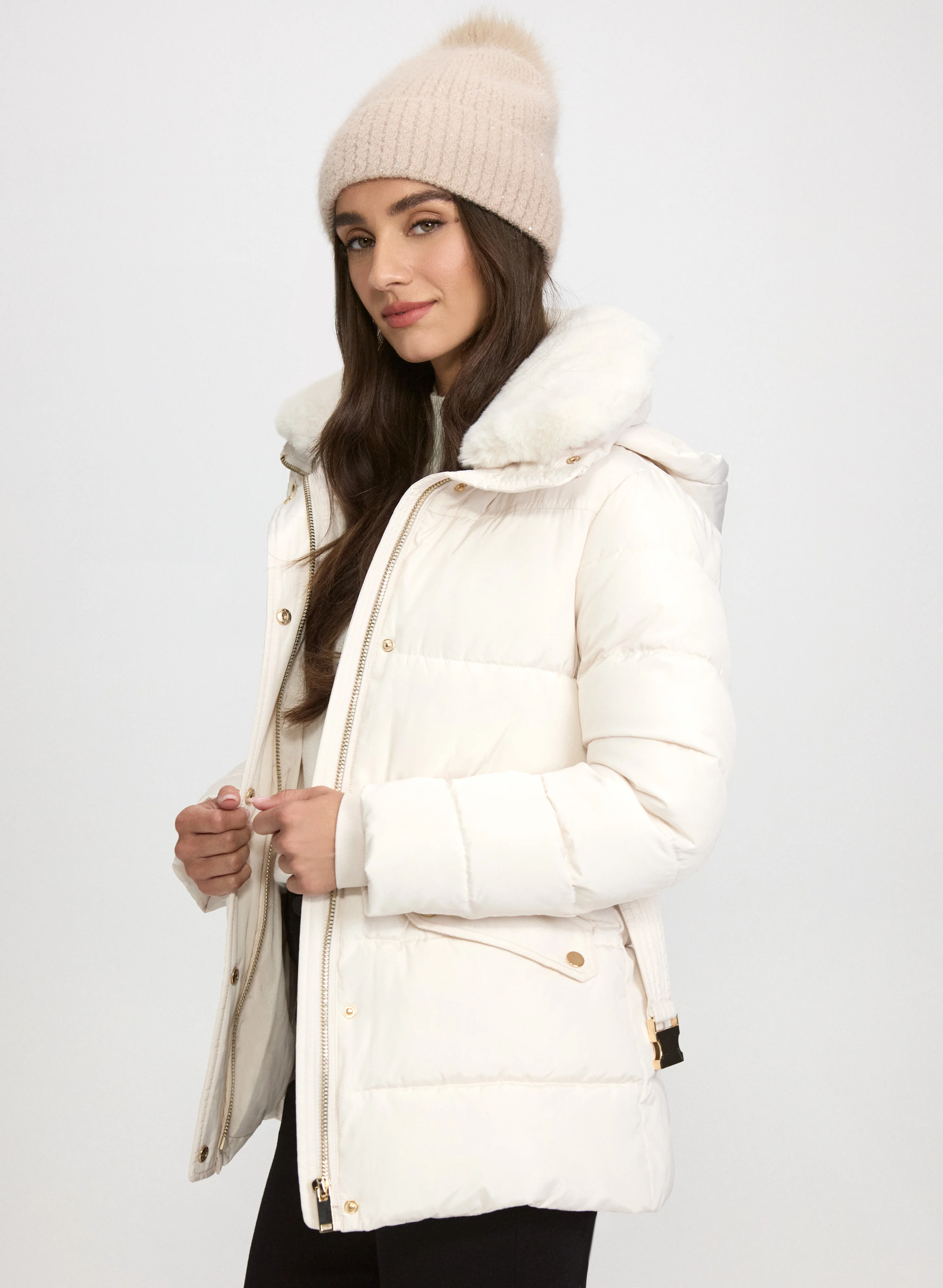 Quilted Zip Coat - Image 7
