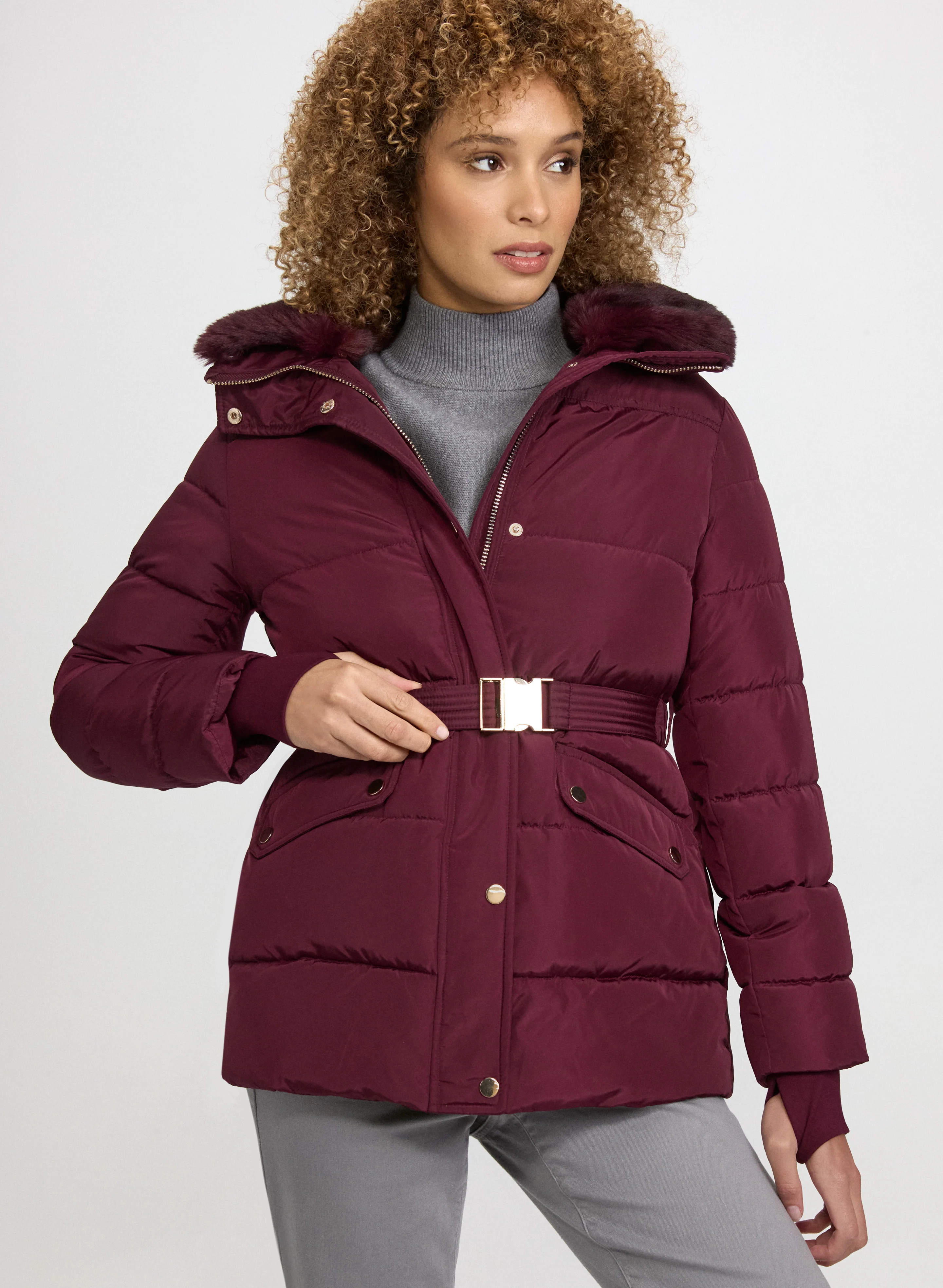 Quilted Zip Coat