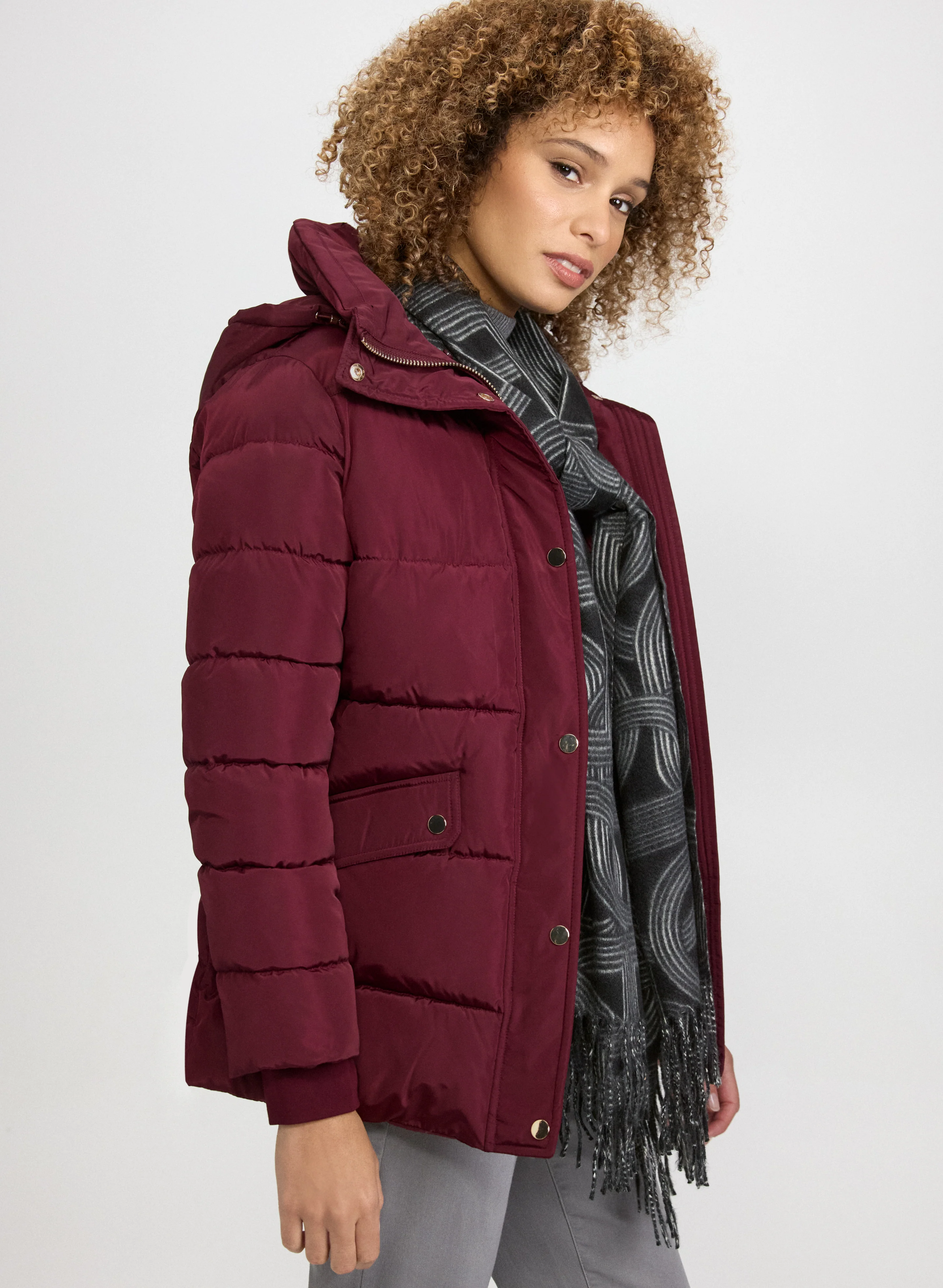 Quilted Zip Coat - Image 2