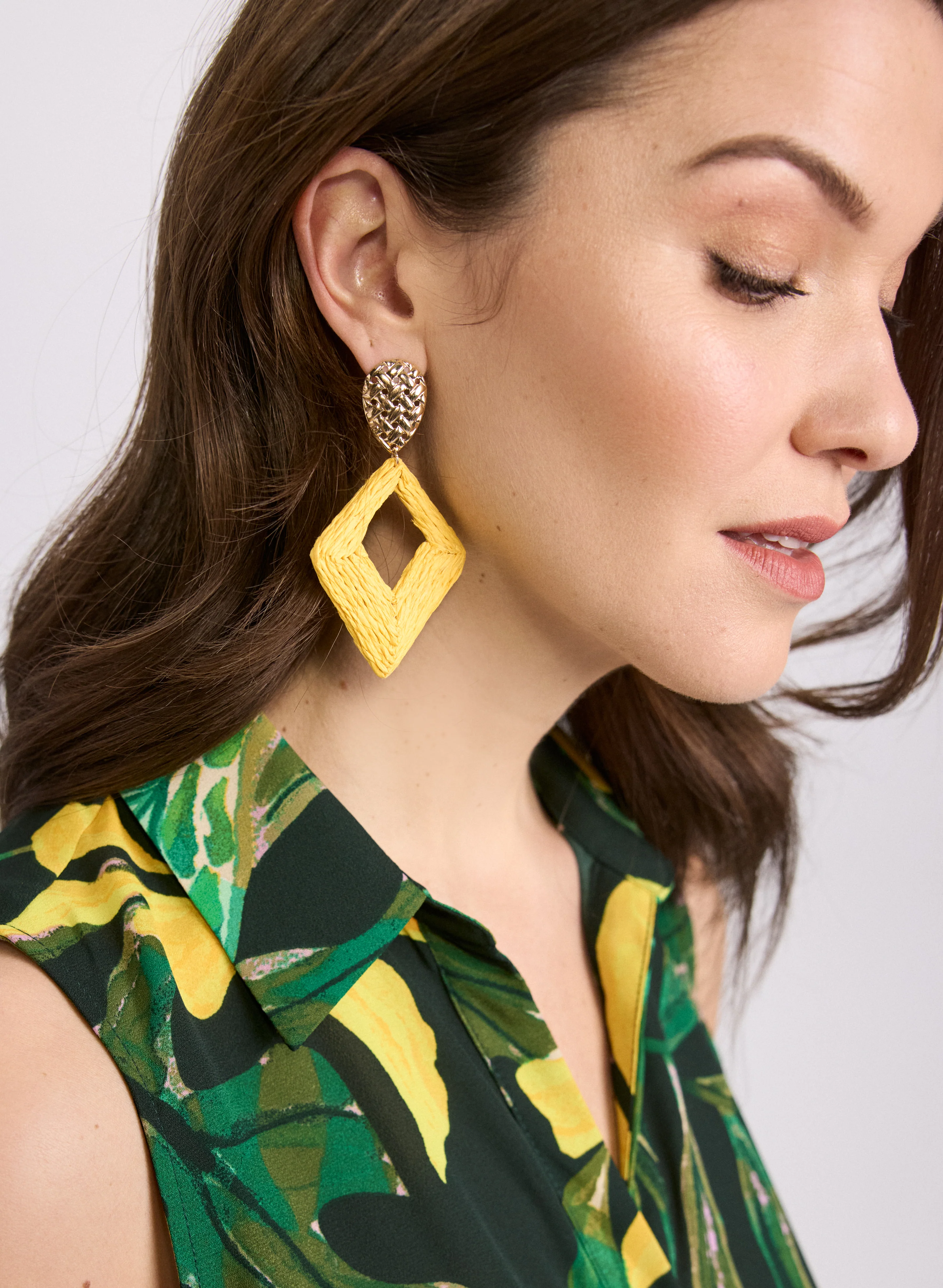 Raffia Drop Earrings - Image 2