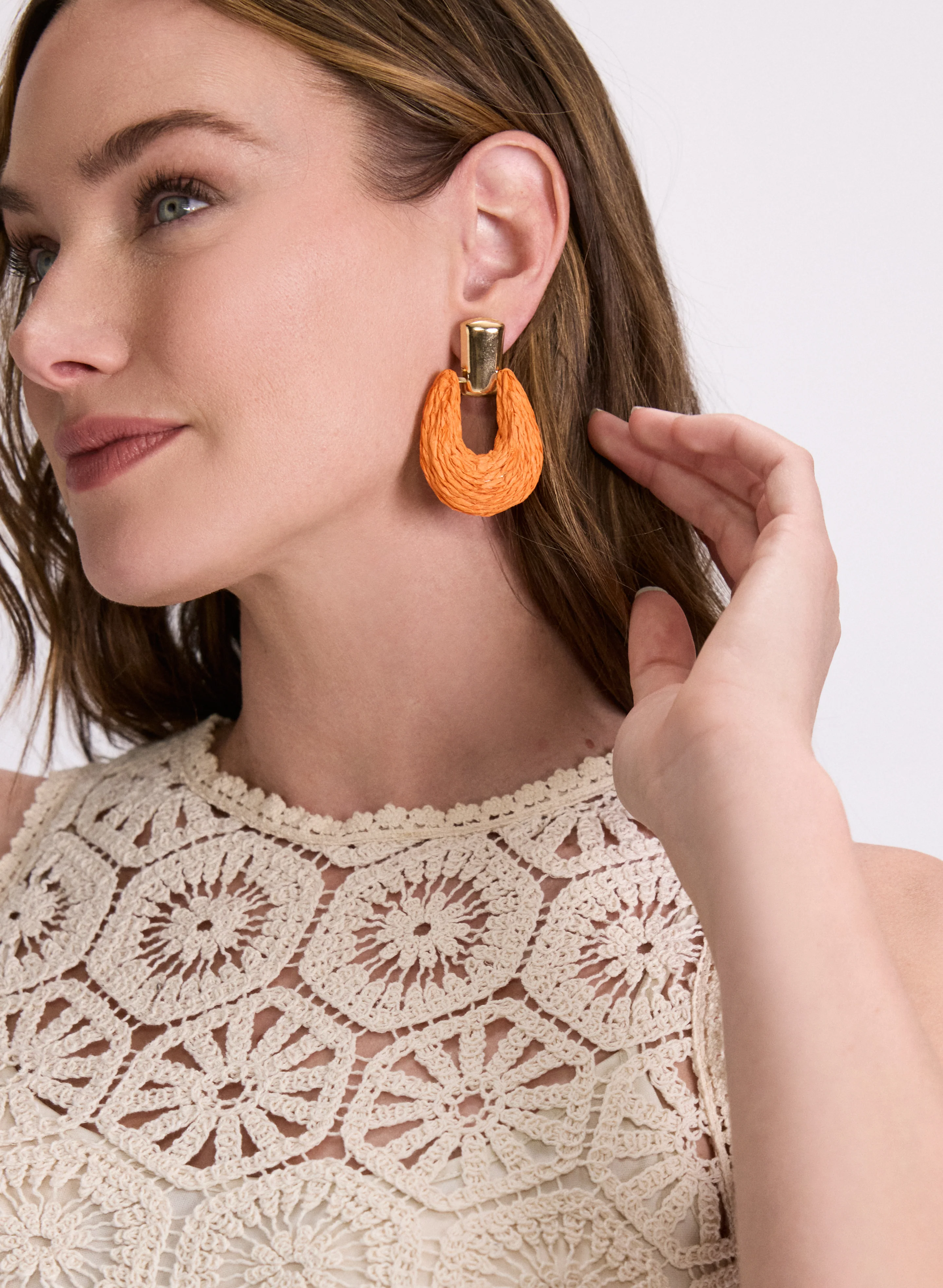Raffia Drop Earrings - Image 2