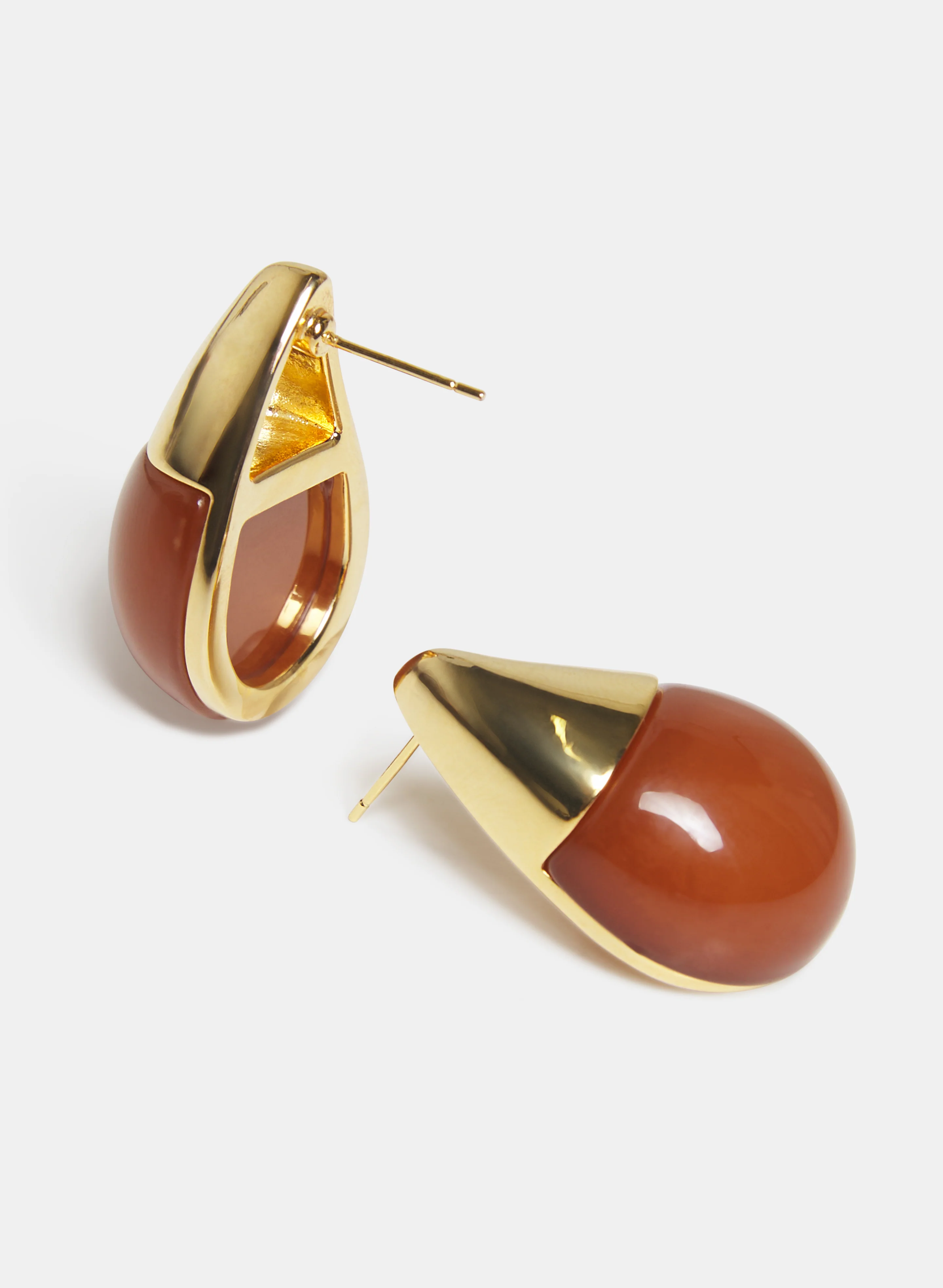 Resin Teardrop Earrings - Image 2
