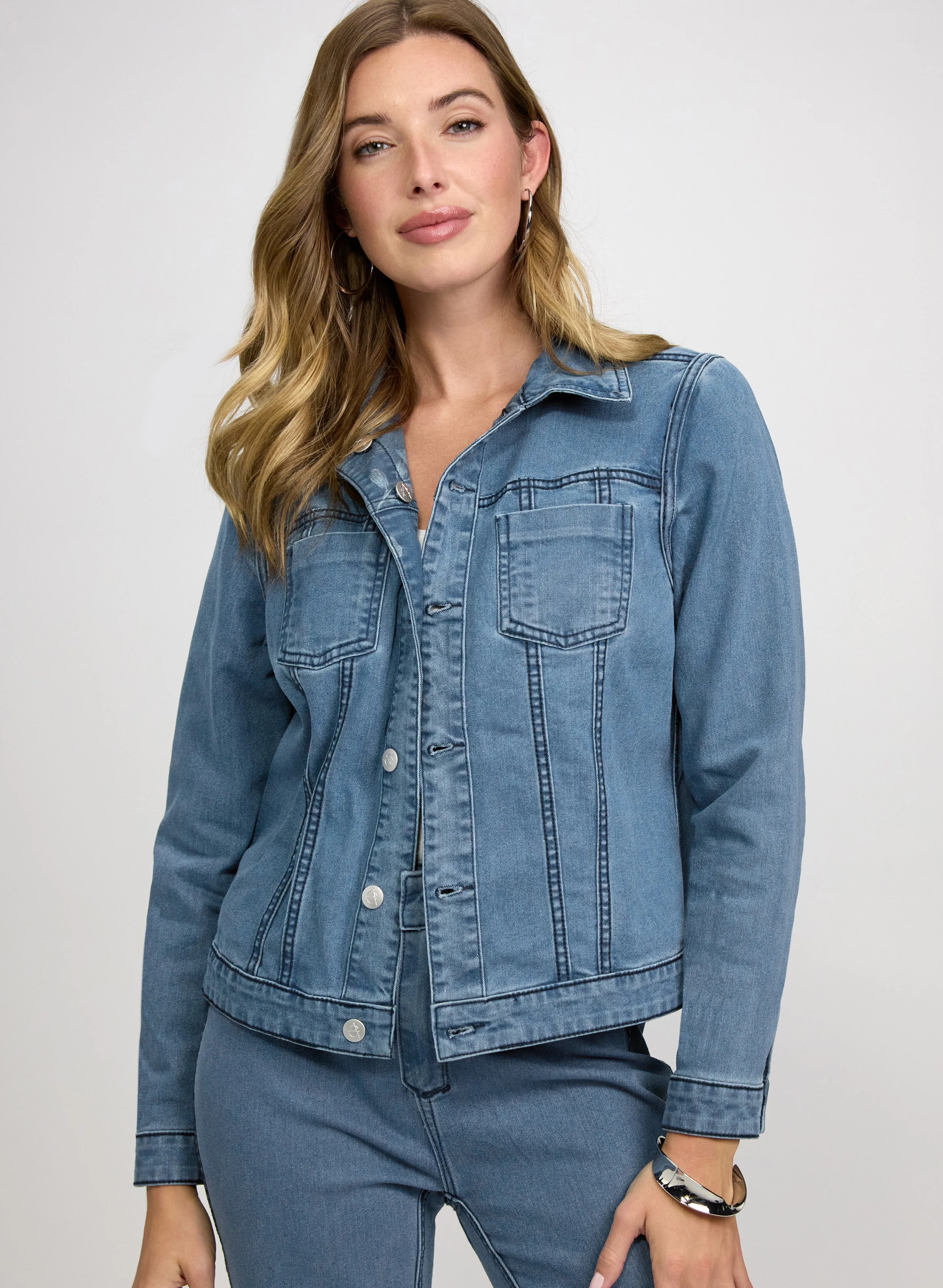 Reversible Floral Denim Jacket - Image 2