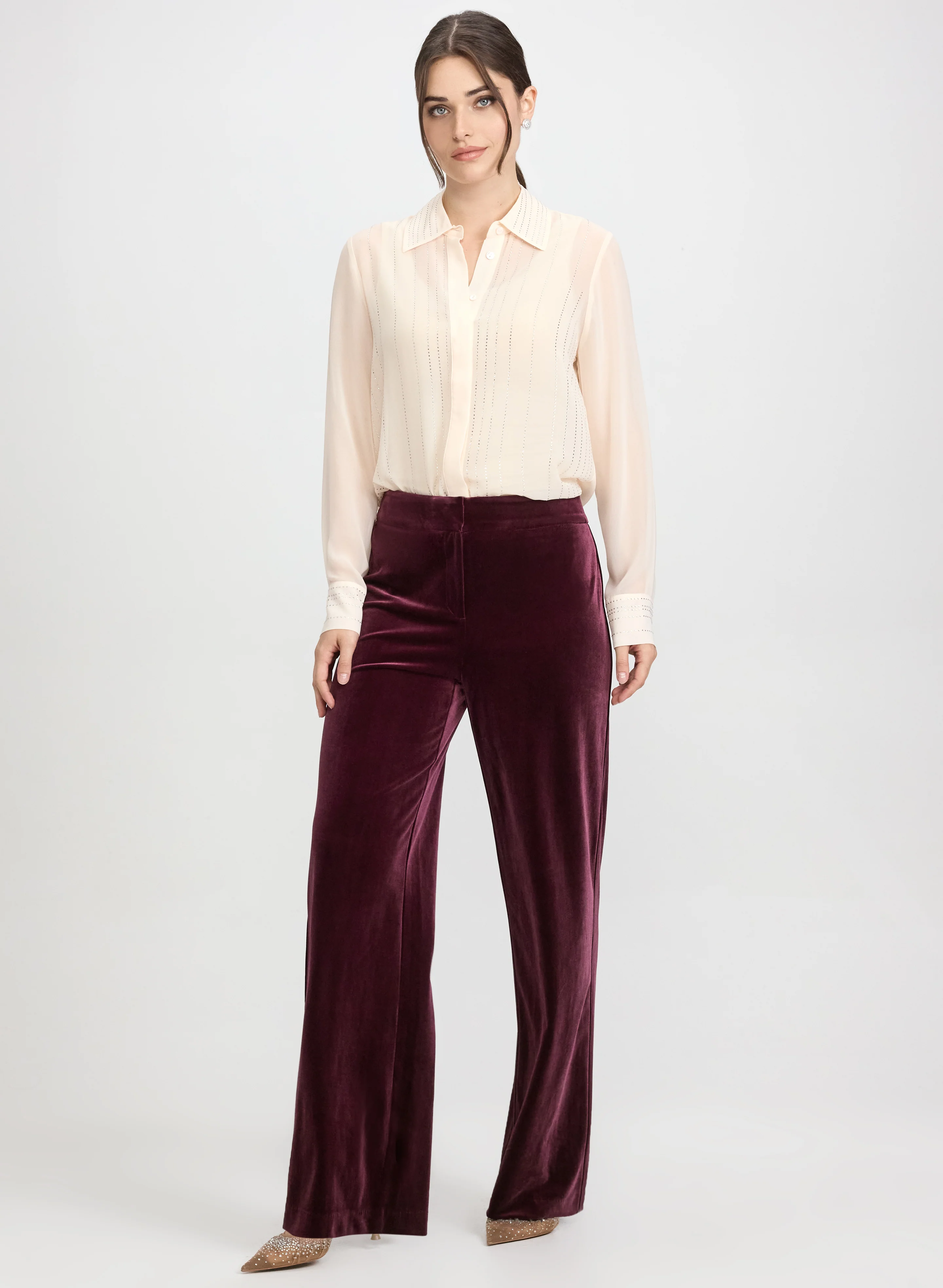 Rhinestone Detail Blouse - Image 3