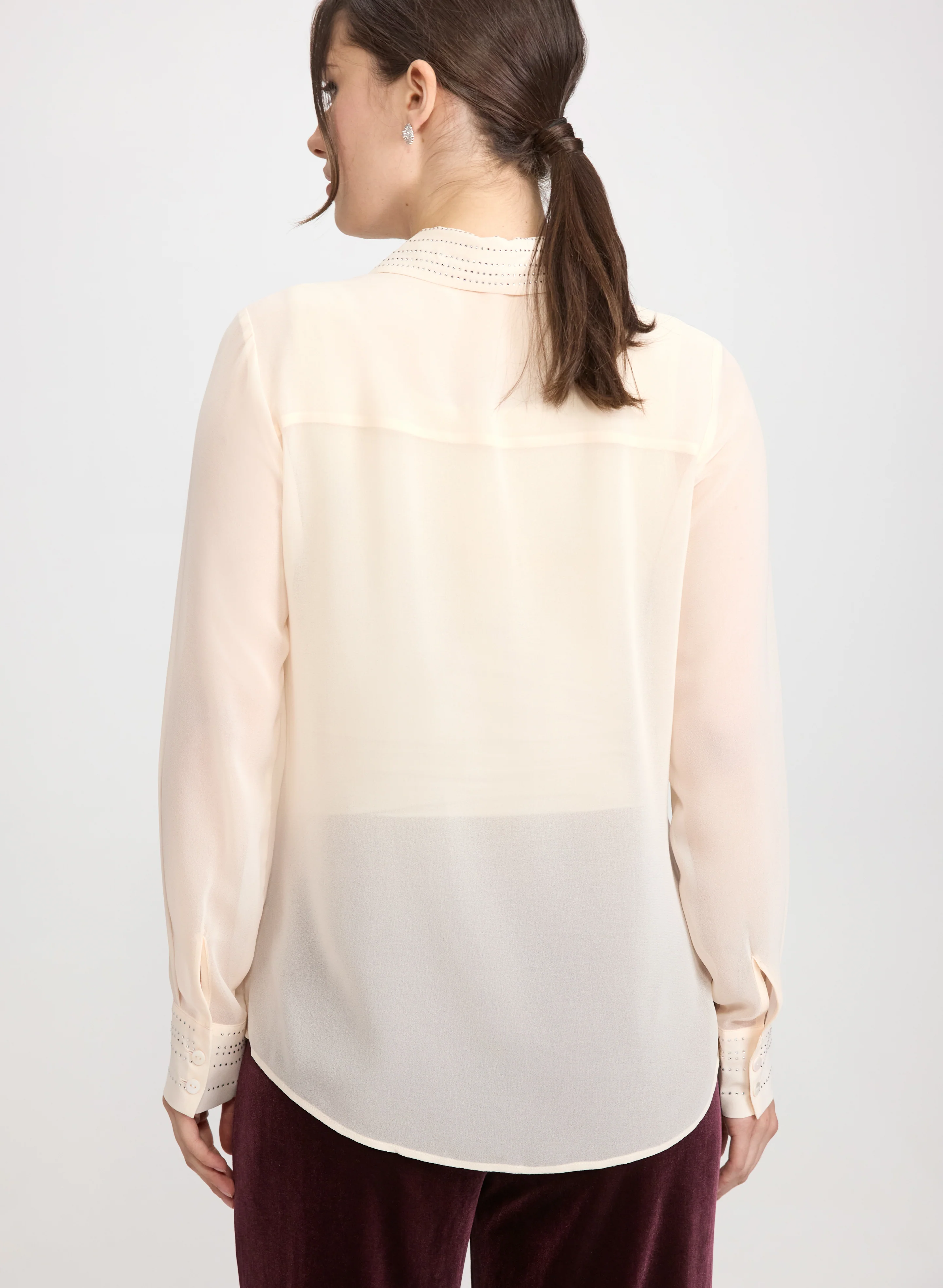 Rhinestone Detail Blouse - Image 5