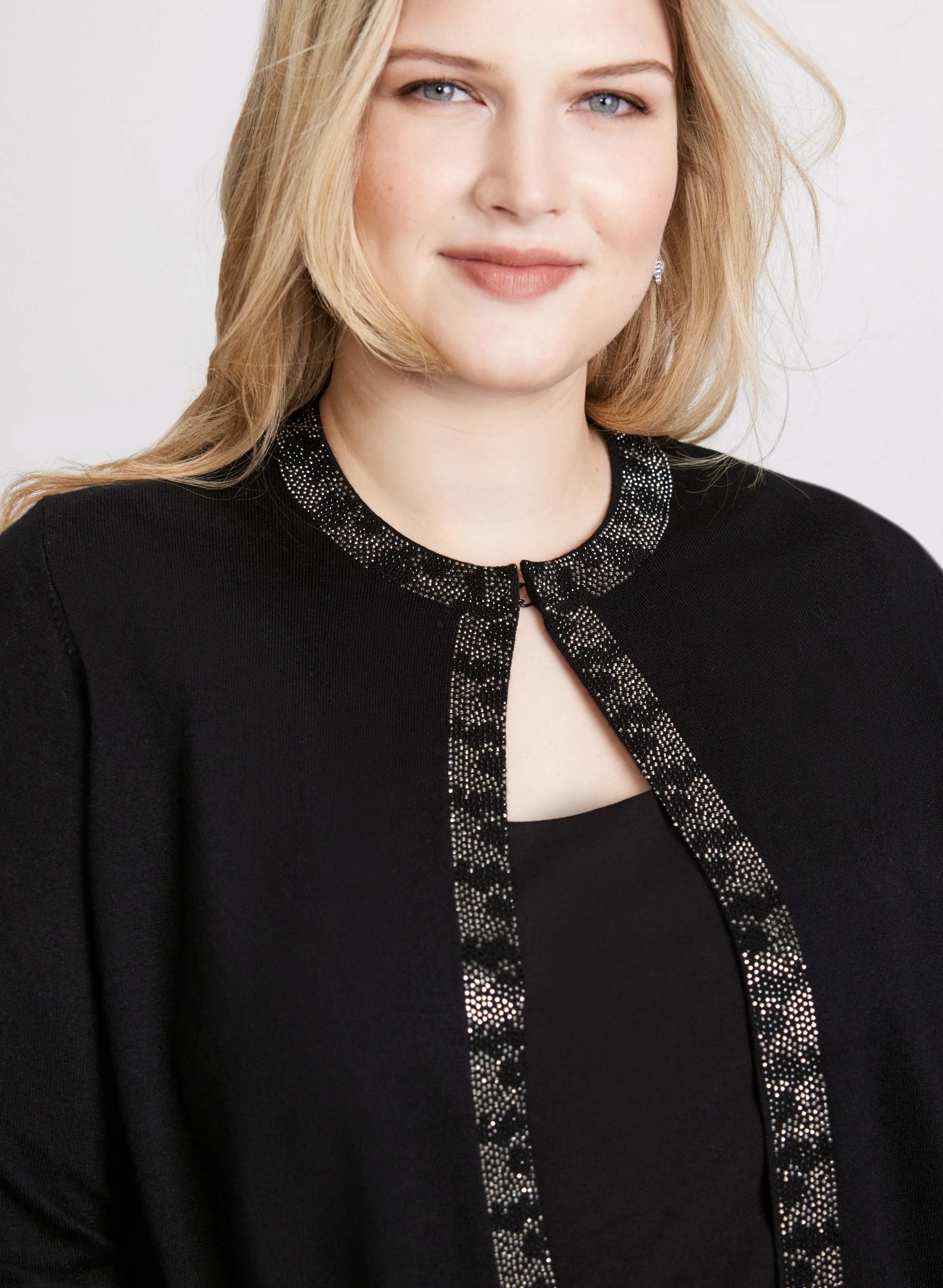 Rhinestone Detail Cardigan - Image 2