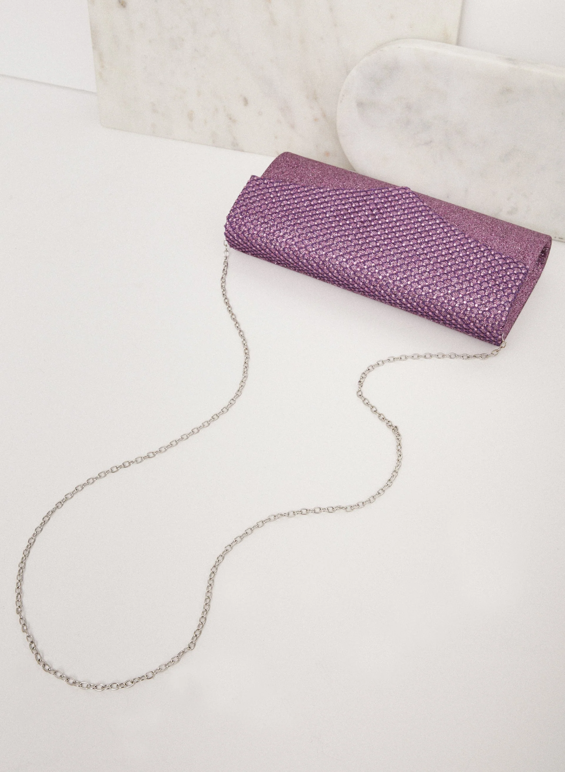Rhinestone Detail Evening Clutch - Image 4