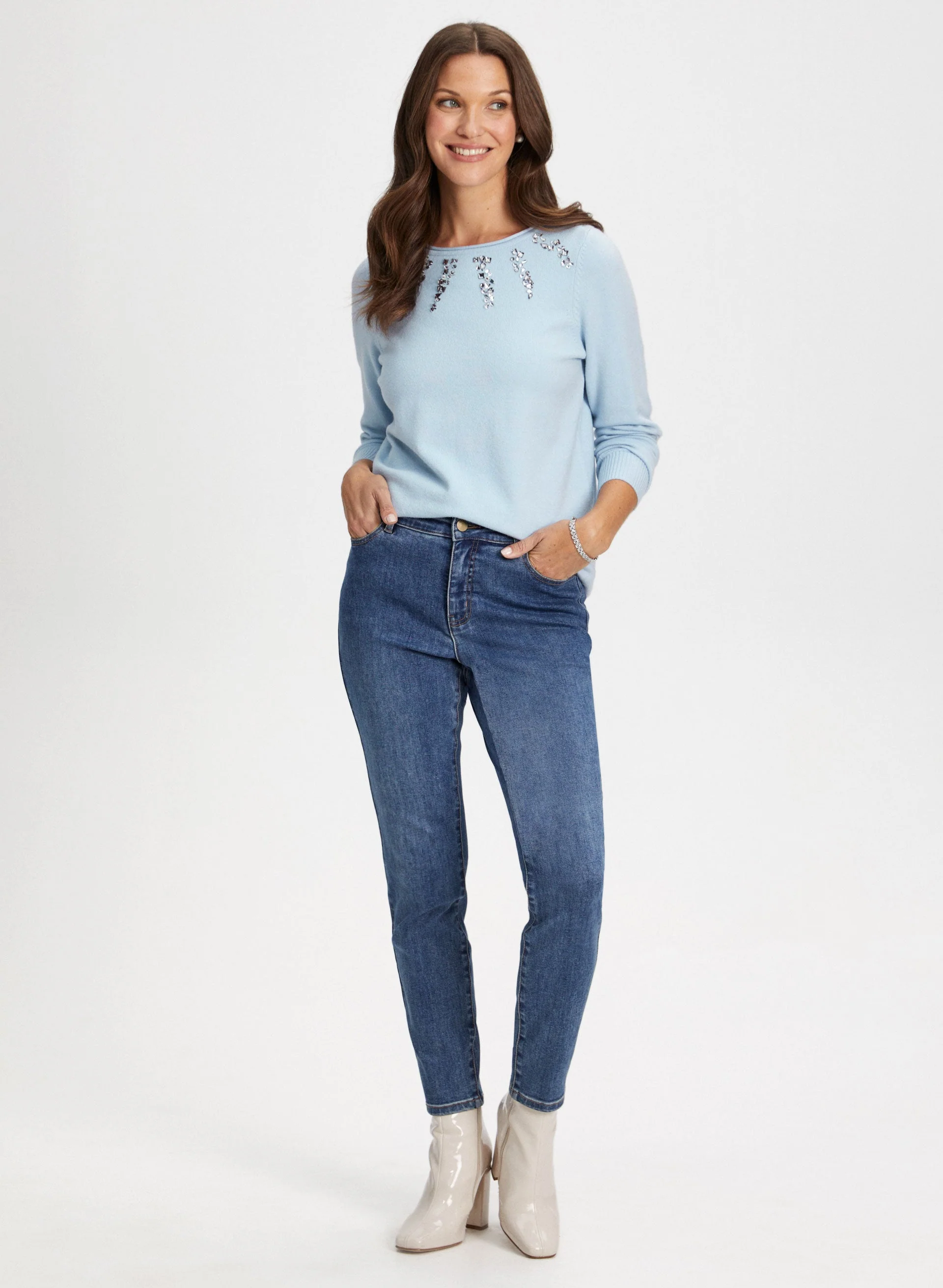 Rhinestone Detail Sweater - Image 3