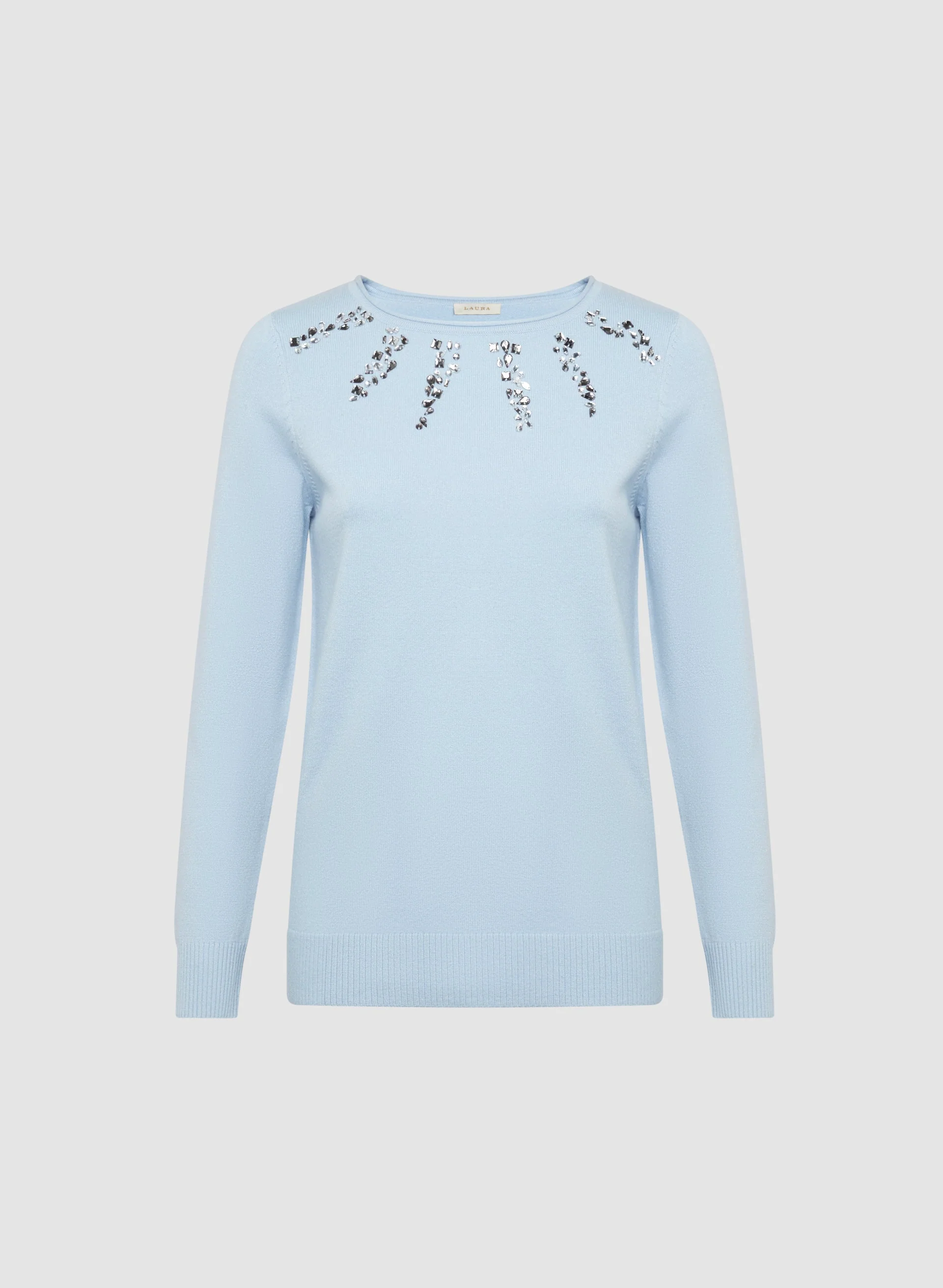 Rhinestone Detail Sweater - Image 6