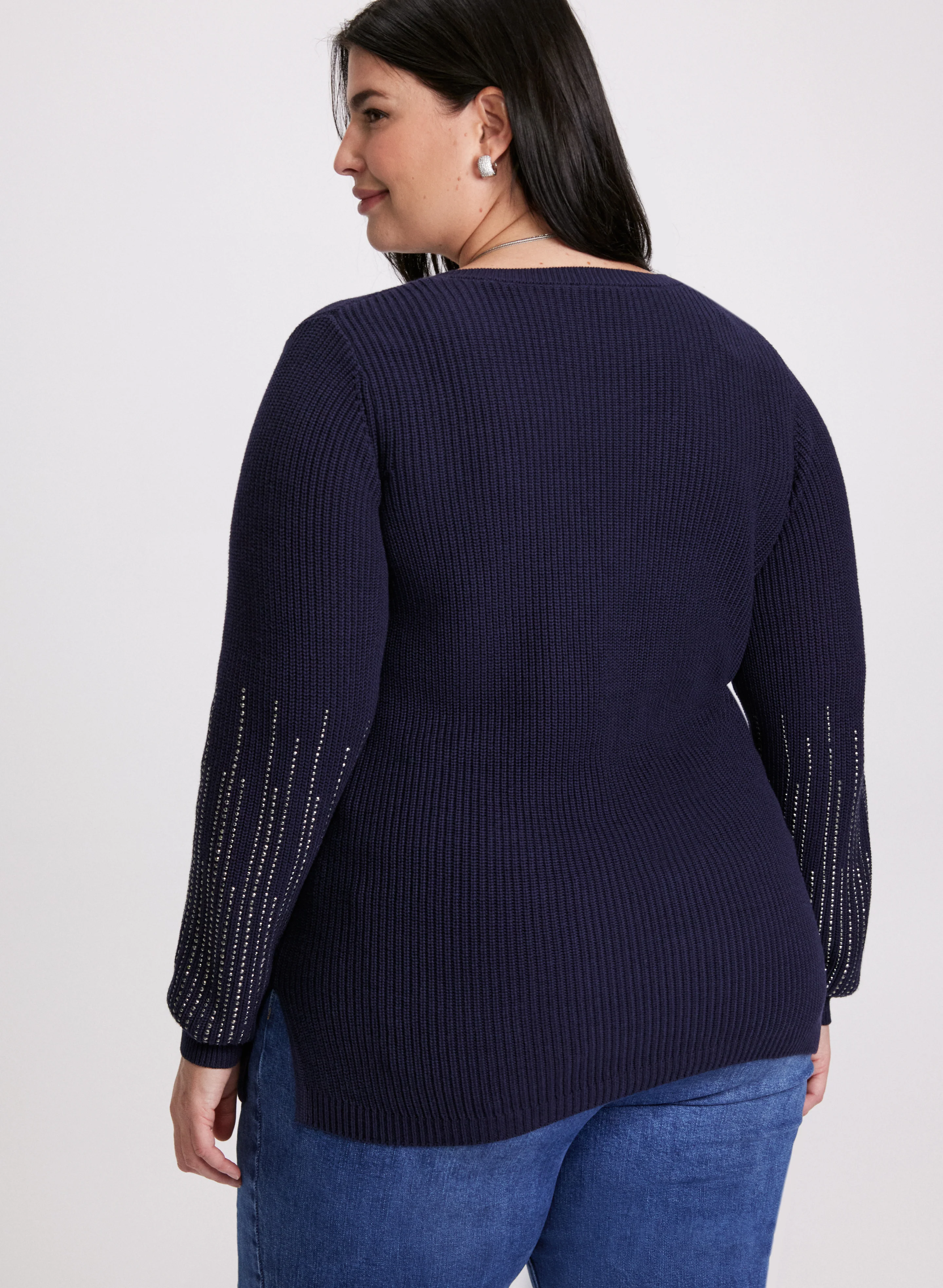 Rhinestone Detail Sweater - Image 4