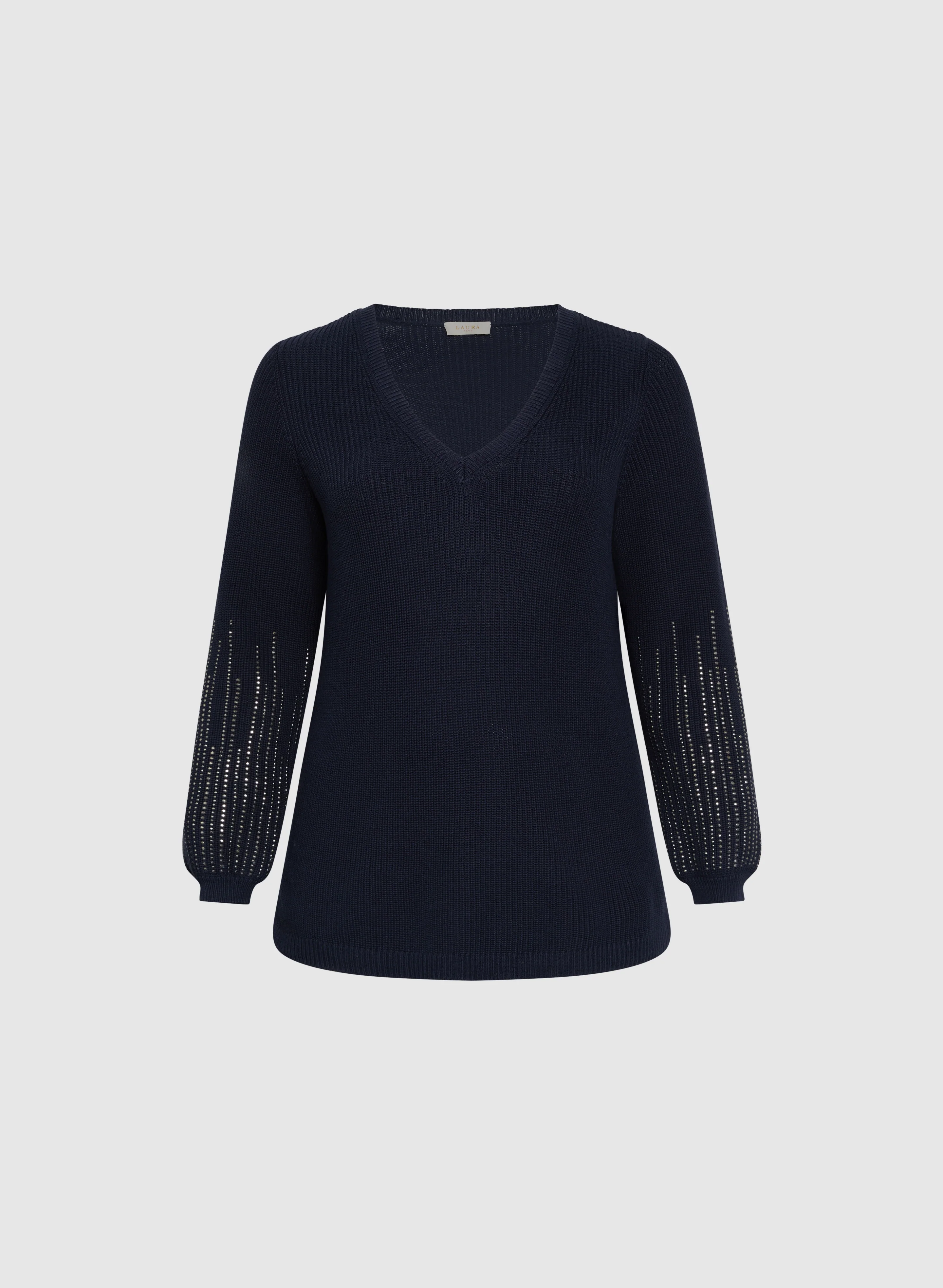 Rhinestone Detail Sweater - Image 6