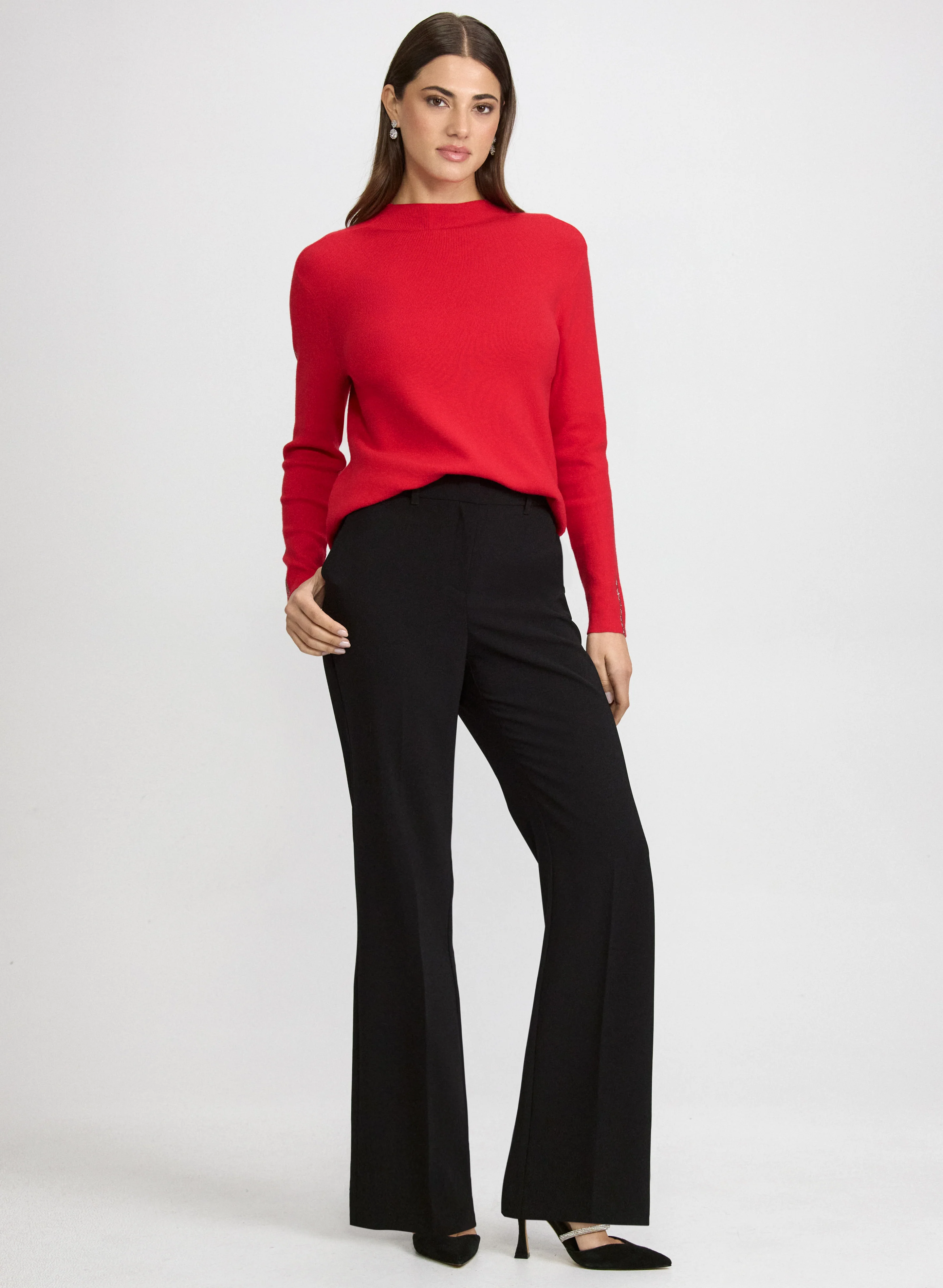 Rhinestone Detail Sweater - Image 3