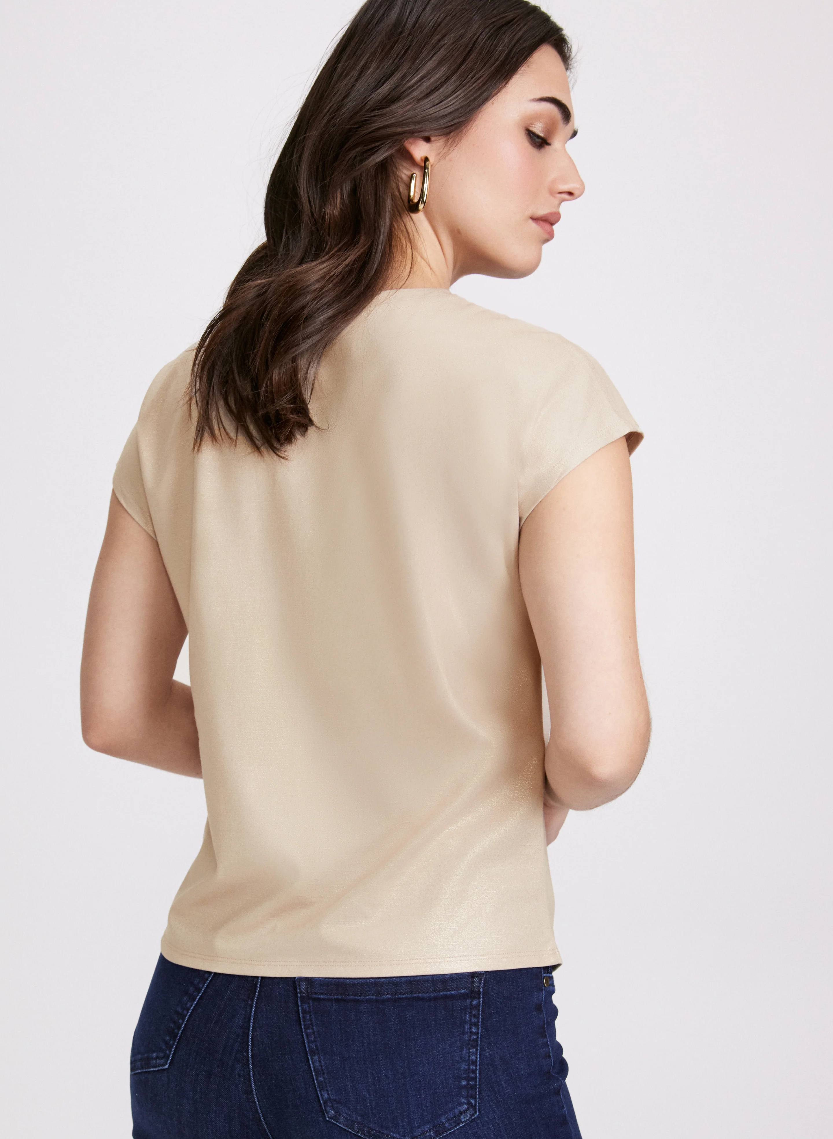 Rhinestone Detail T-Shirt - Image 4